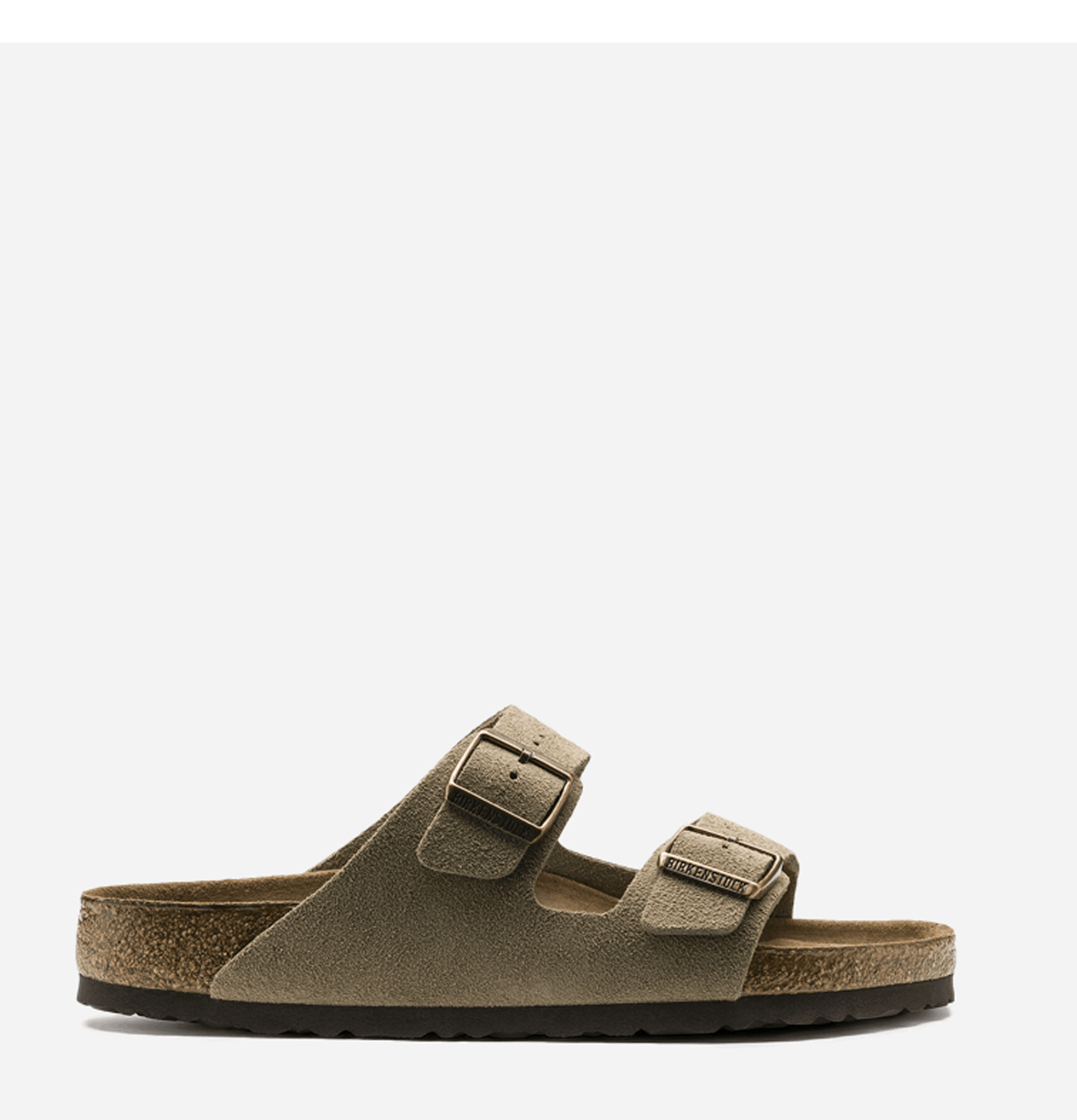 Birkenstock arizona soft footbed taupe hotsell