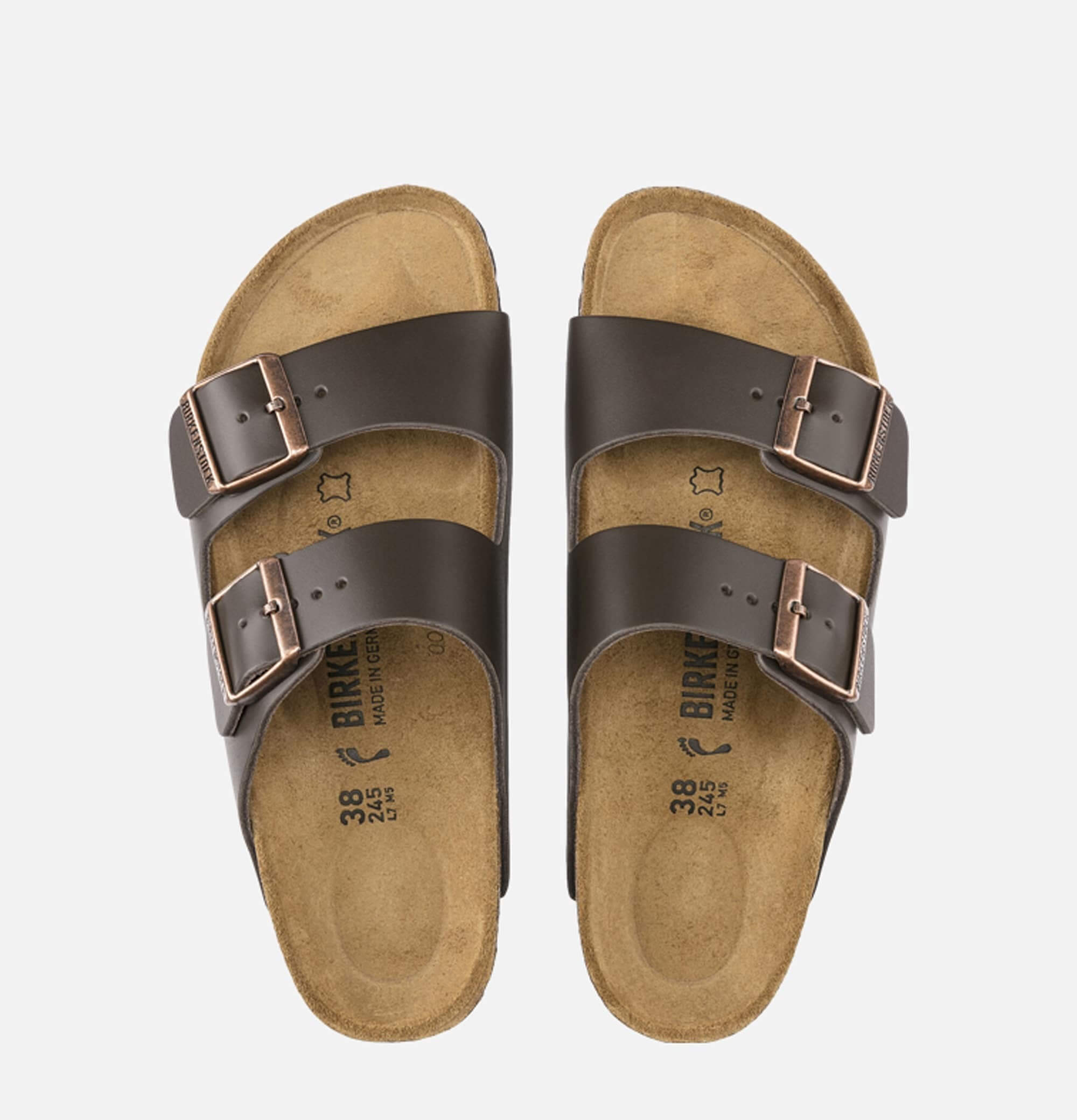 Arizona Sandals Dark Brown