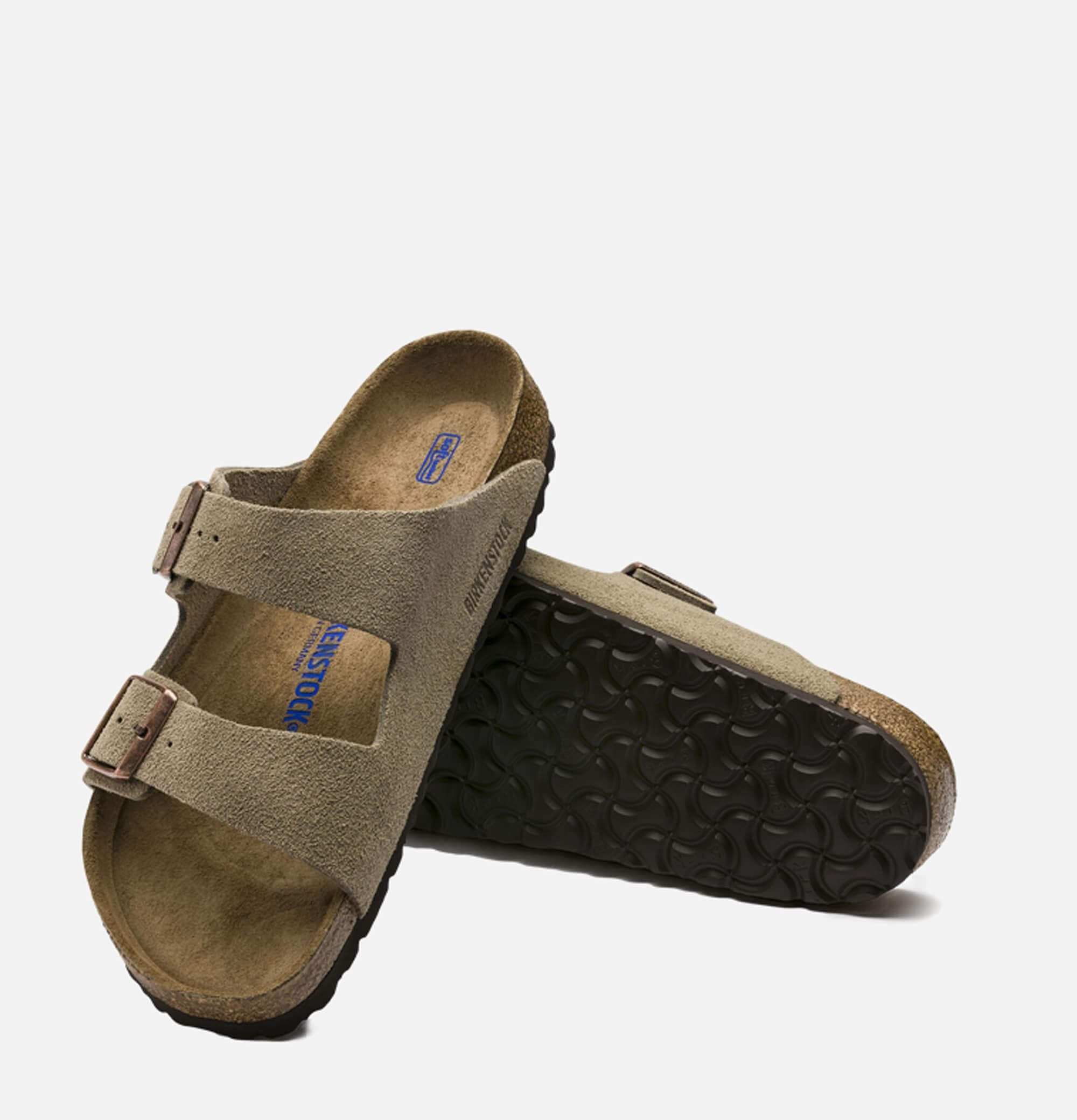 Arizona Sandals Taupe Soft Footbed