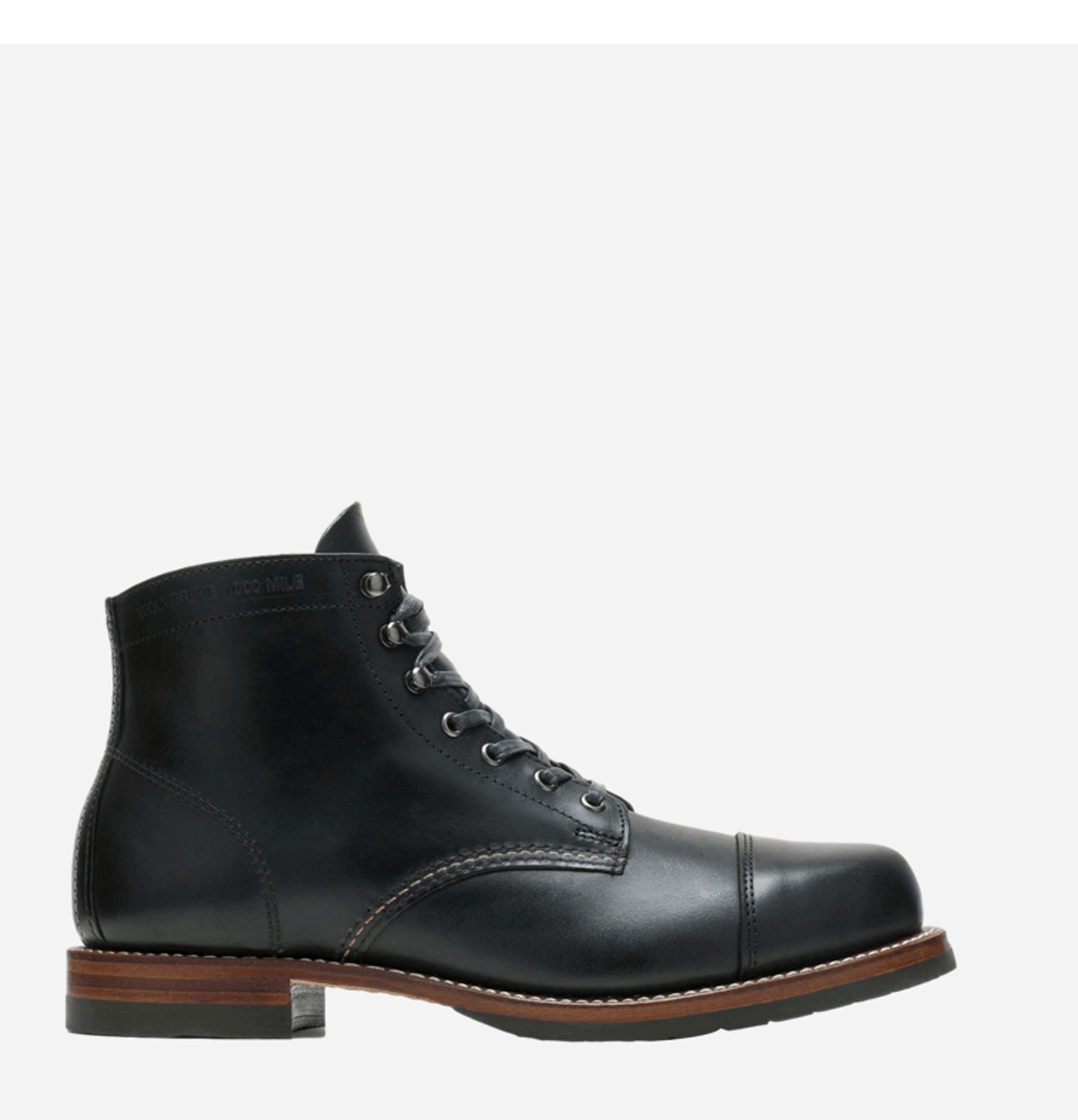 Cap Toe Boots Black