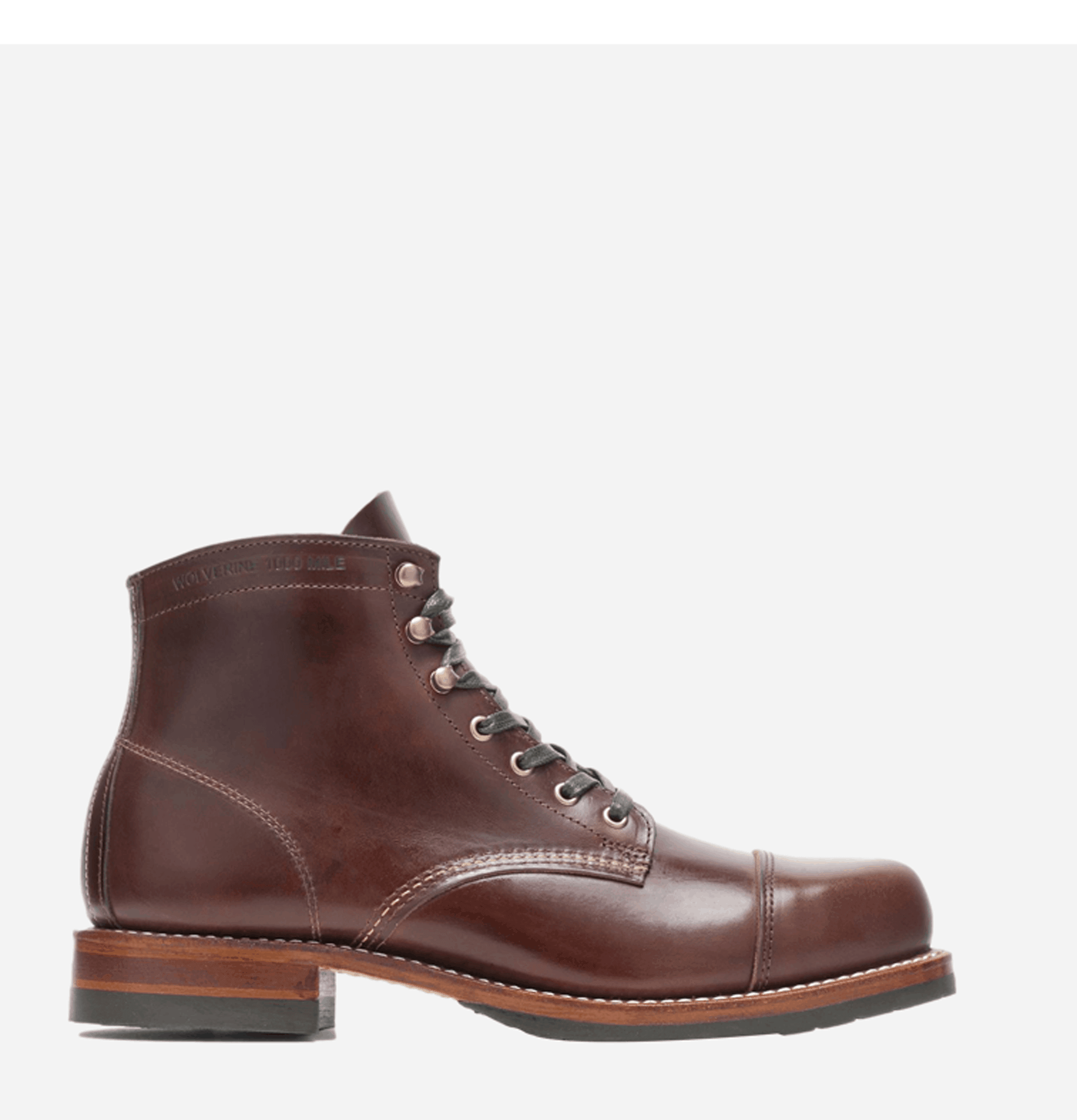 Boots Cap Toe Brown