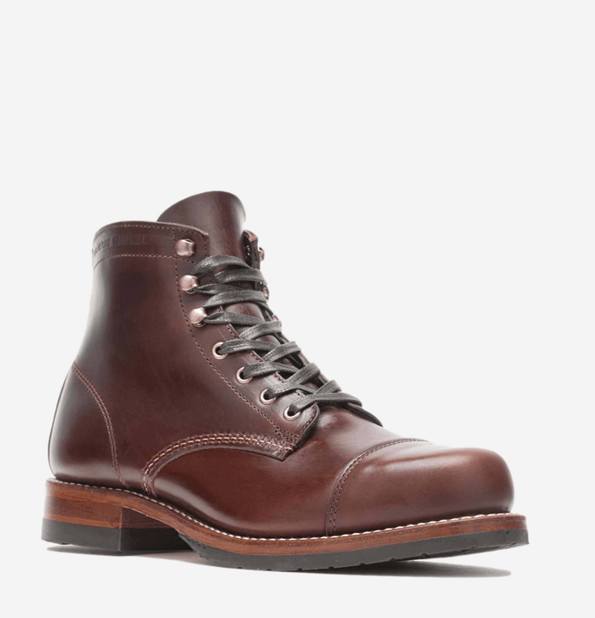 Boots Cap Toe Brown