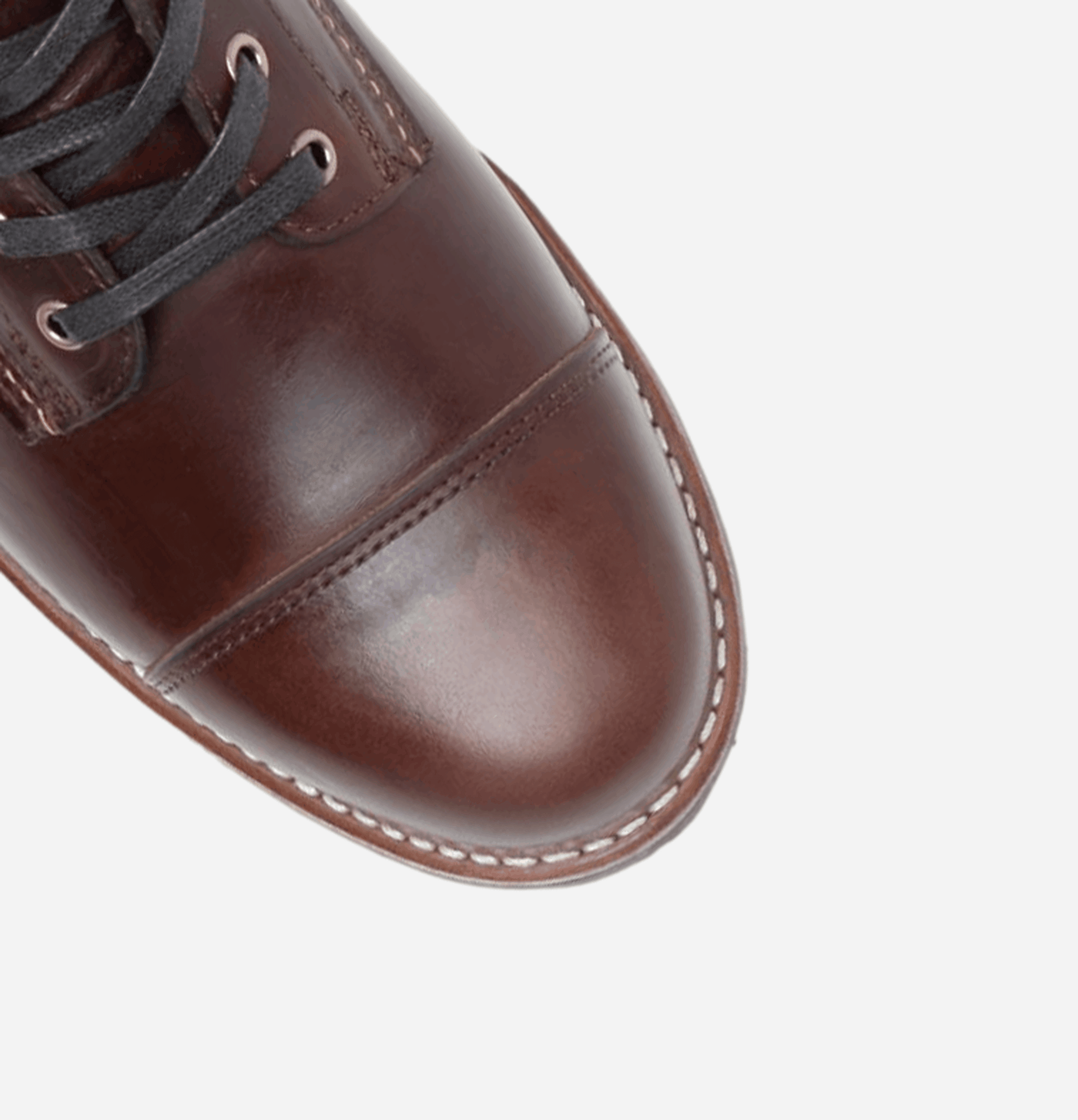 Boots Cap Toe Brown