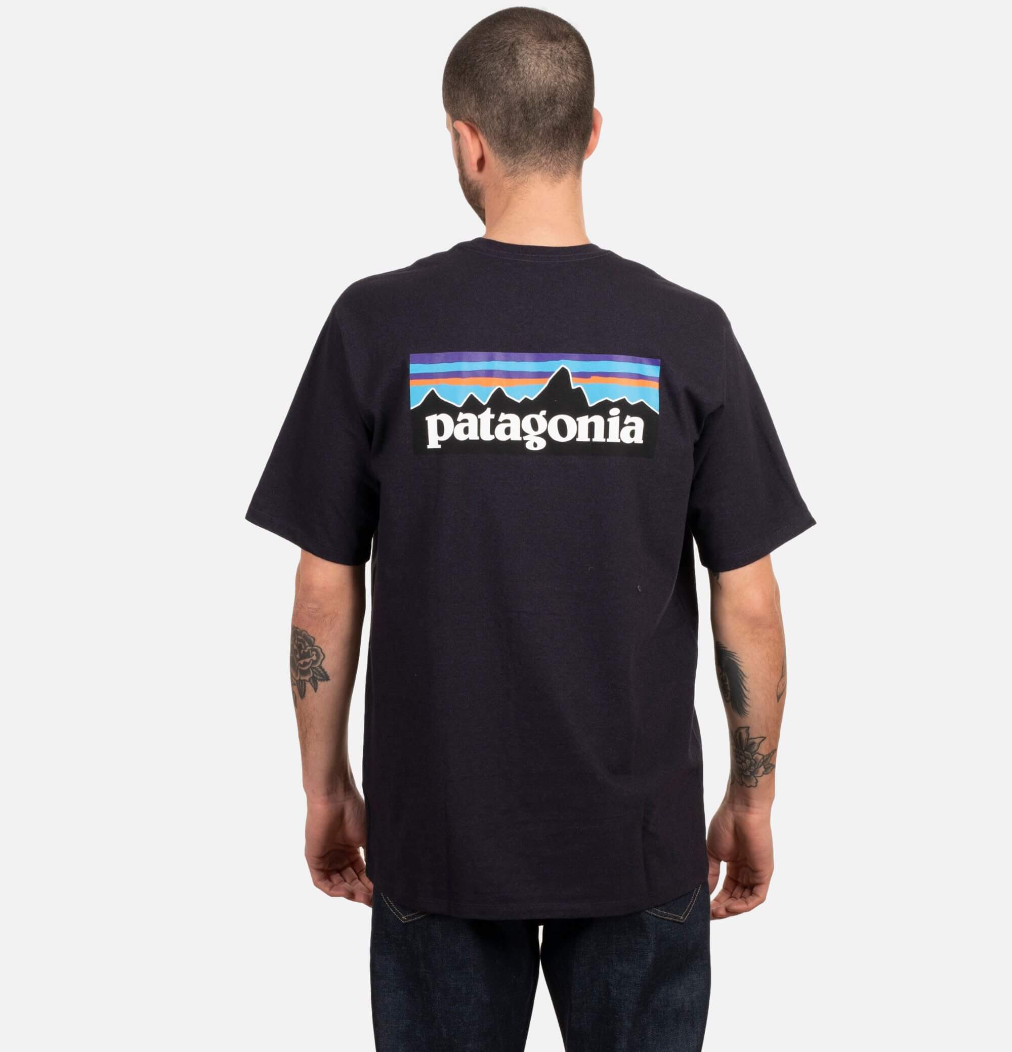 Patagonia P6 Logo T-Shirt Black