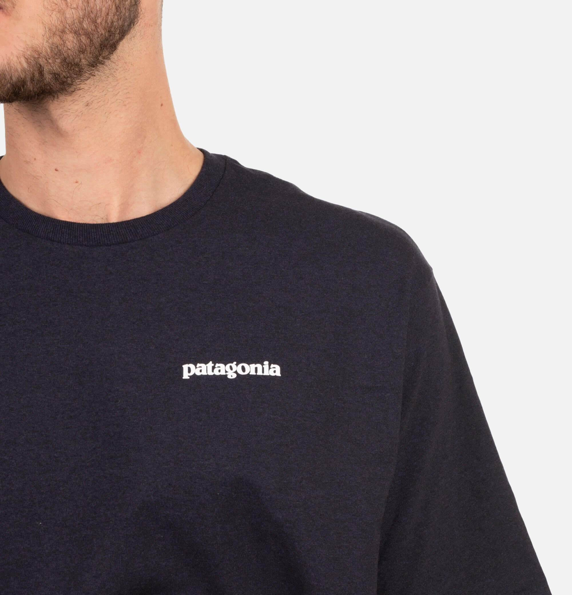 Patagonia P6 Logo T-Shirt Black