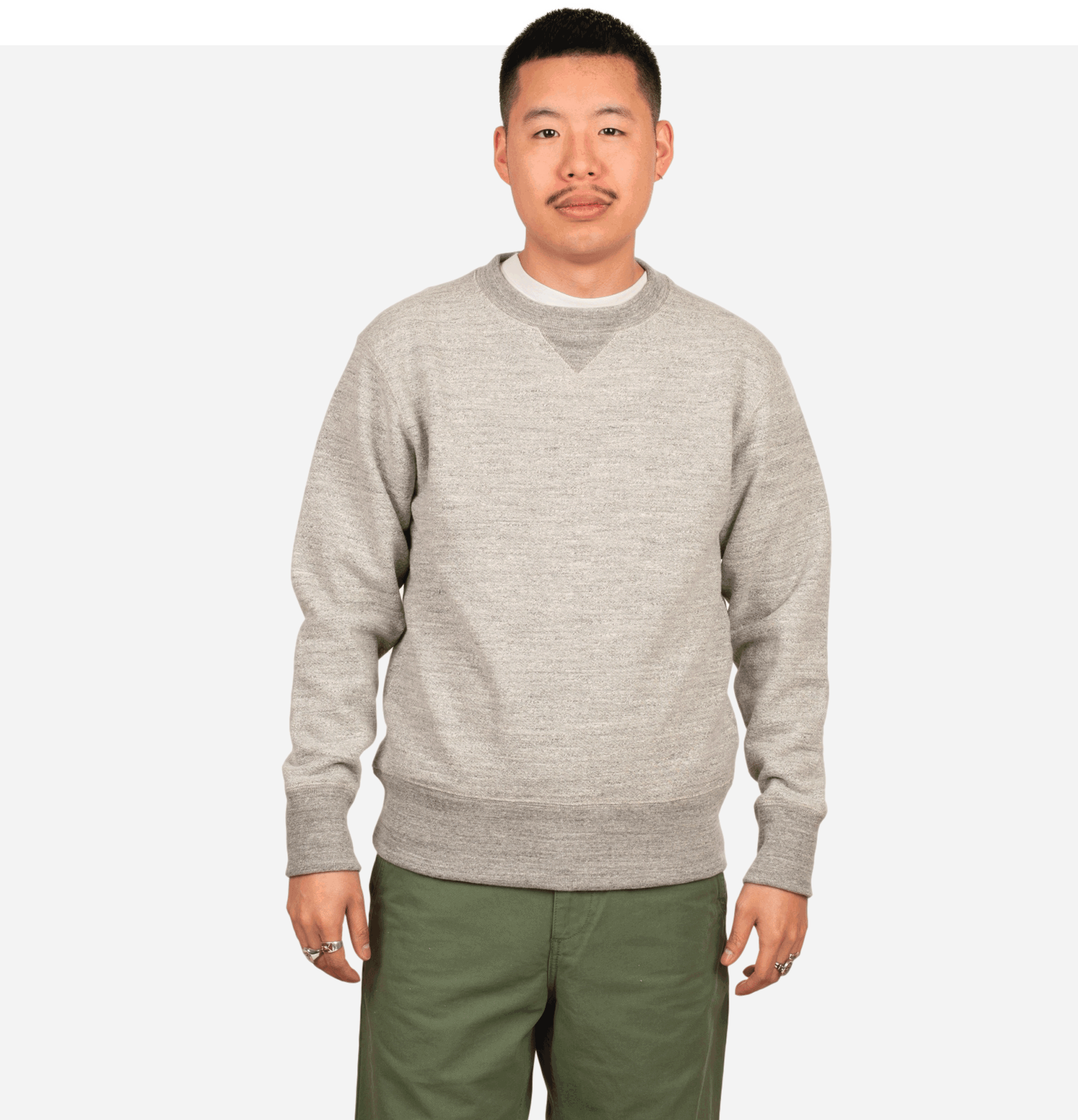 Jackman Crewneck Sweater Heather Grey 