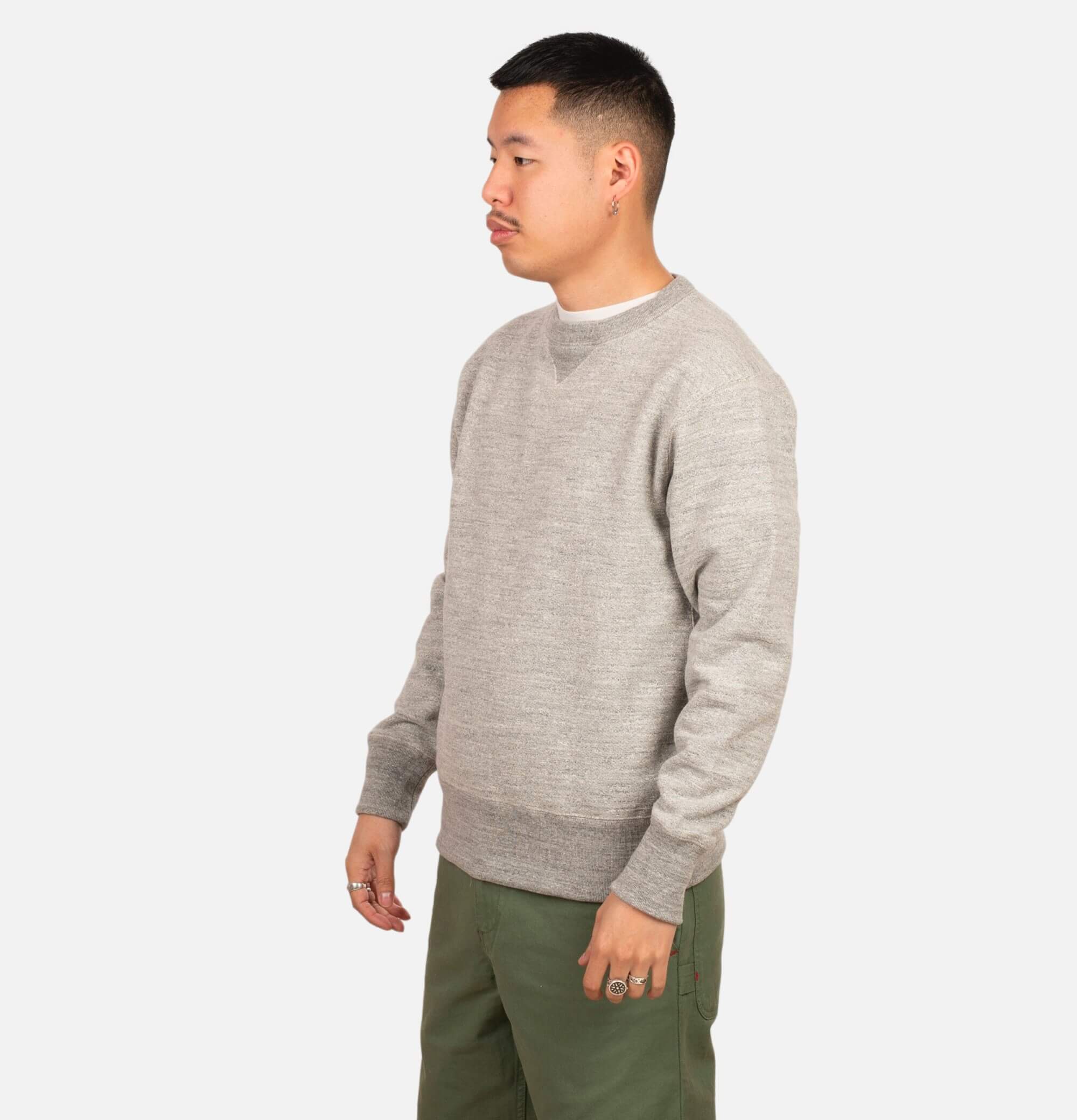 Jackman Crewneck Sweater Heather Grey 