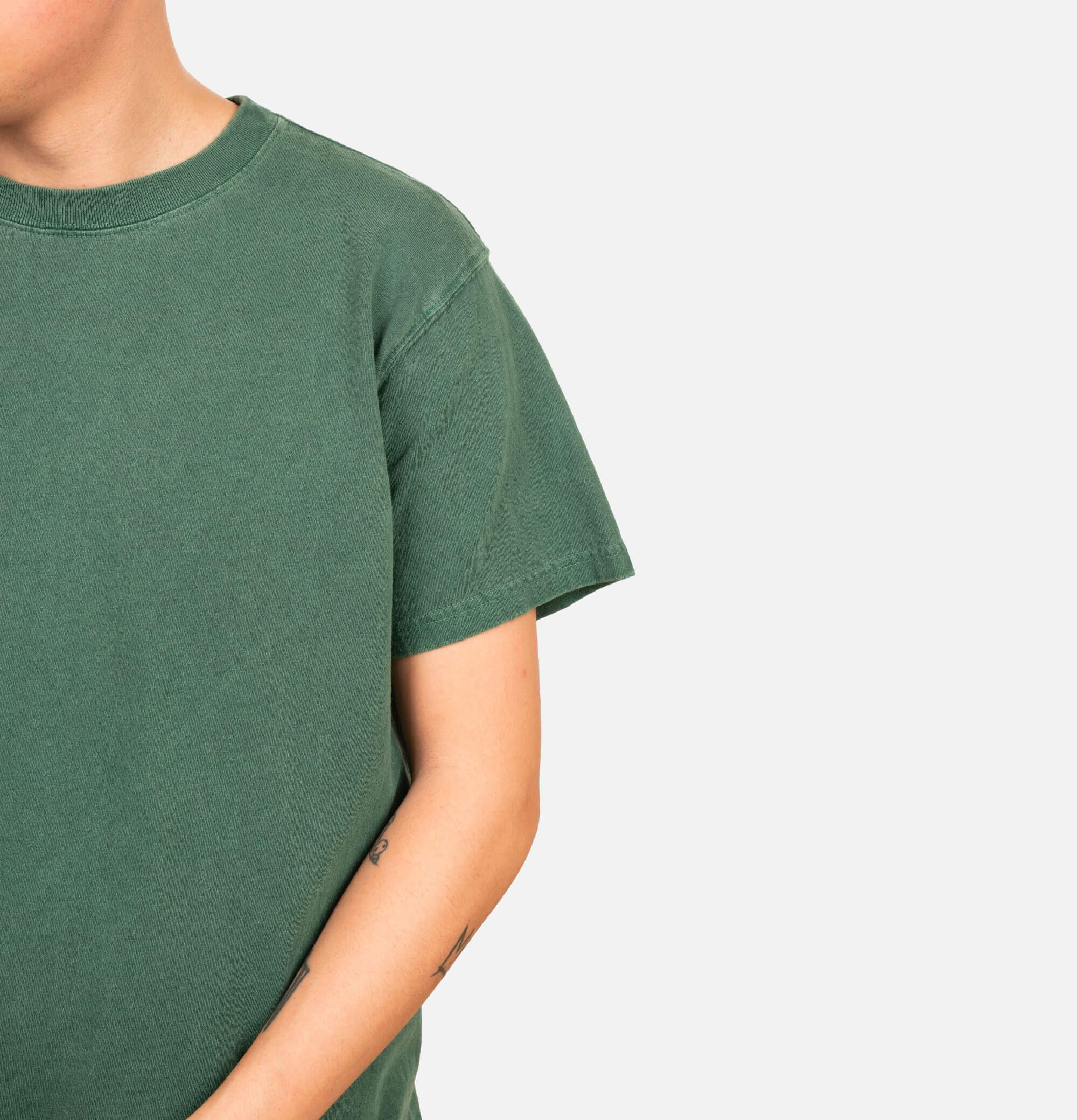 Good On Japan Crew Tee Dark Green