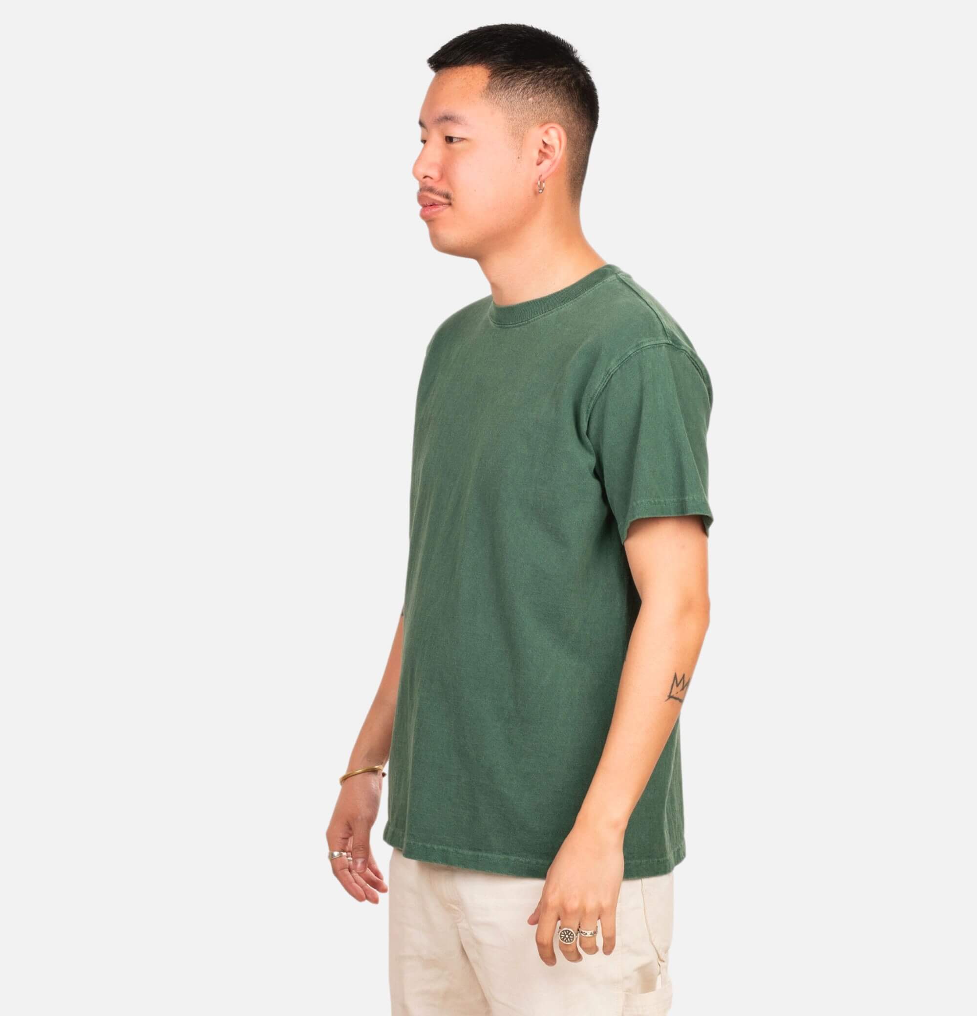 Good On Japan Crew Tee Dark Green