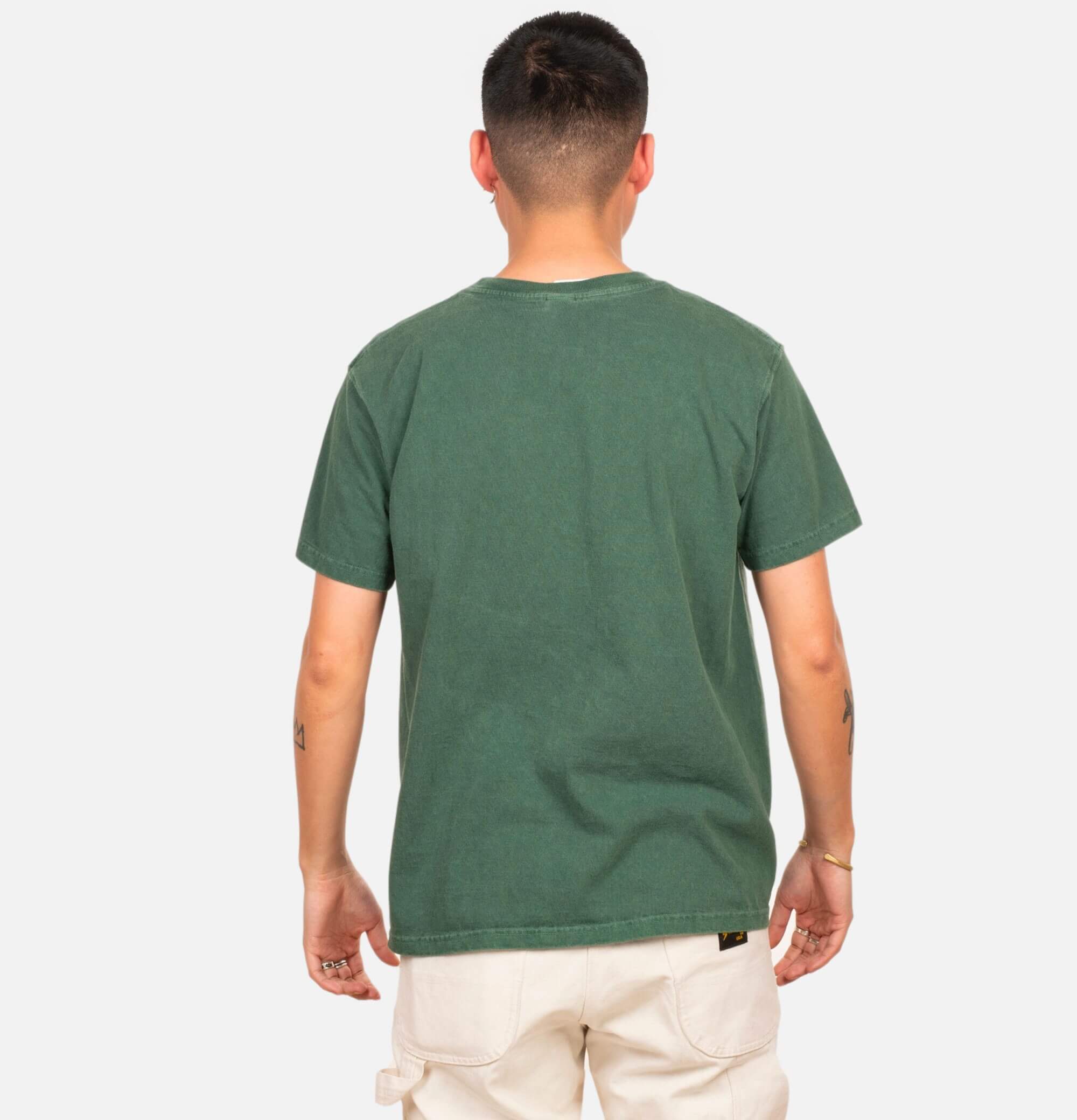 Good On Japan Crew Tee Dark Green