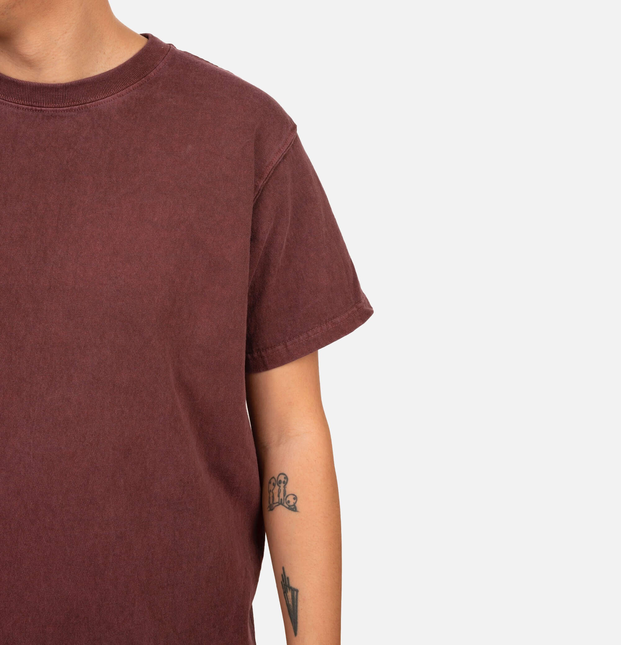 Good On Japan Crew Tee Bordeaux