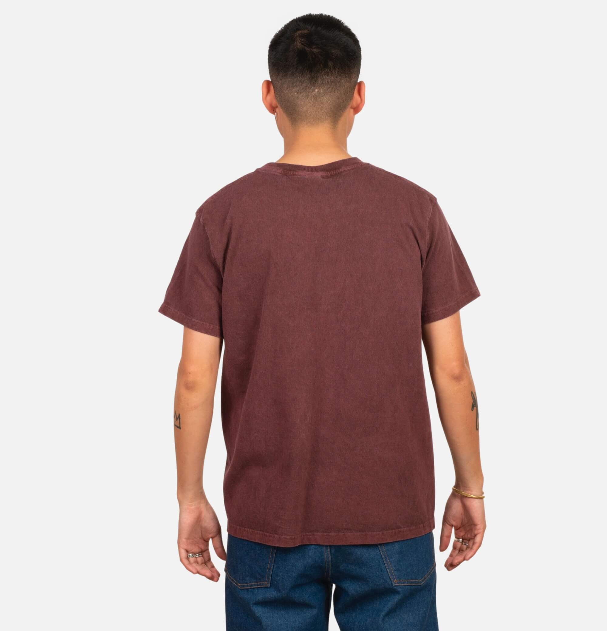 Good On Japan Crew Tee Bordeaux