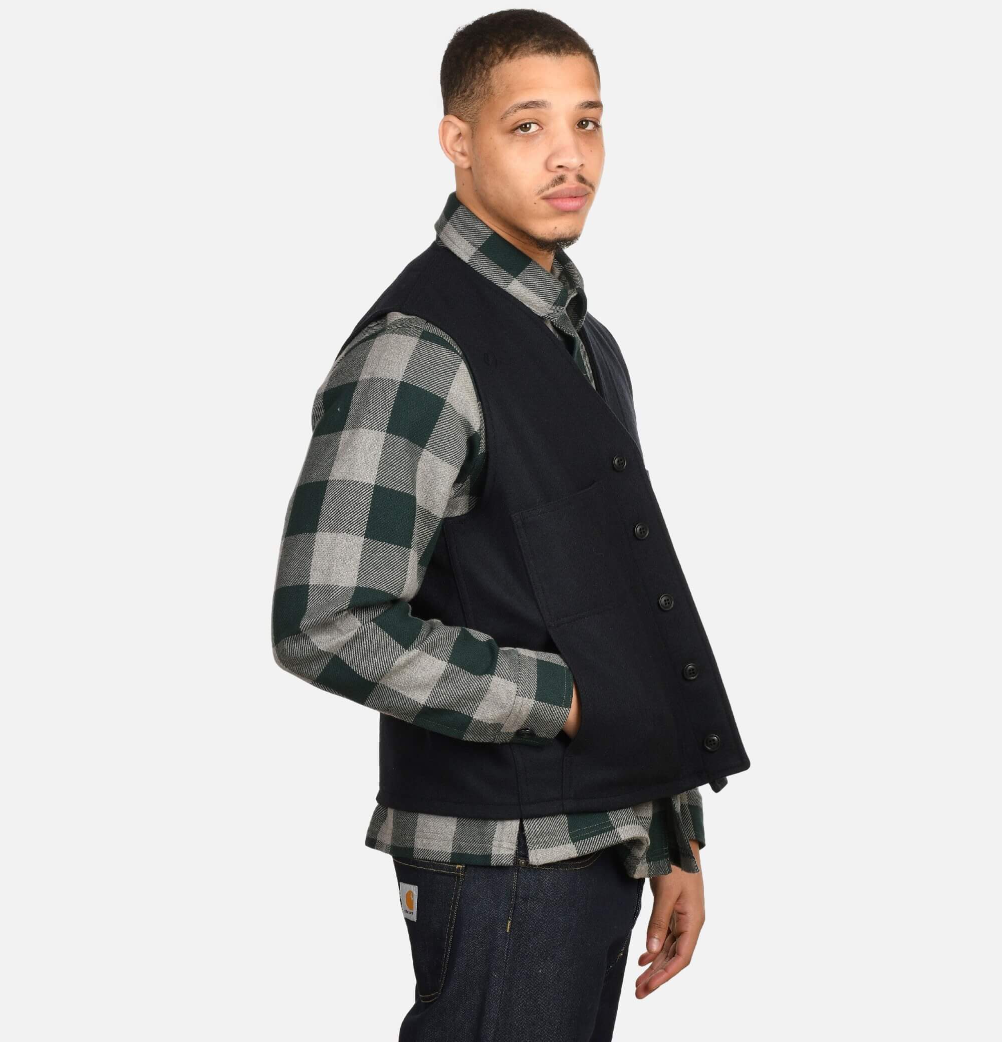 Mackinaw Wool Vest Charcoal