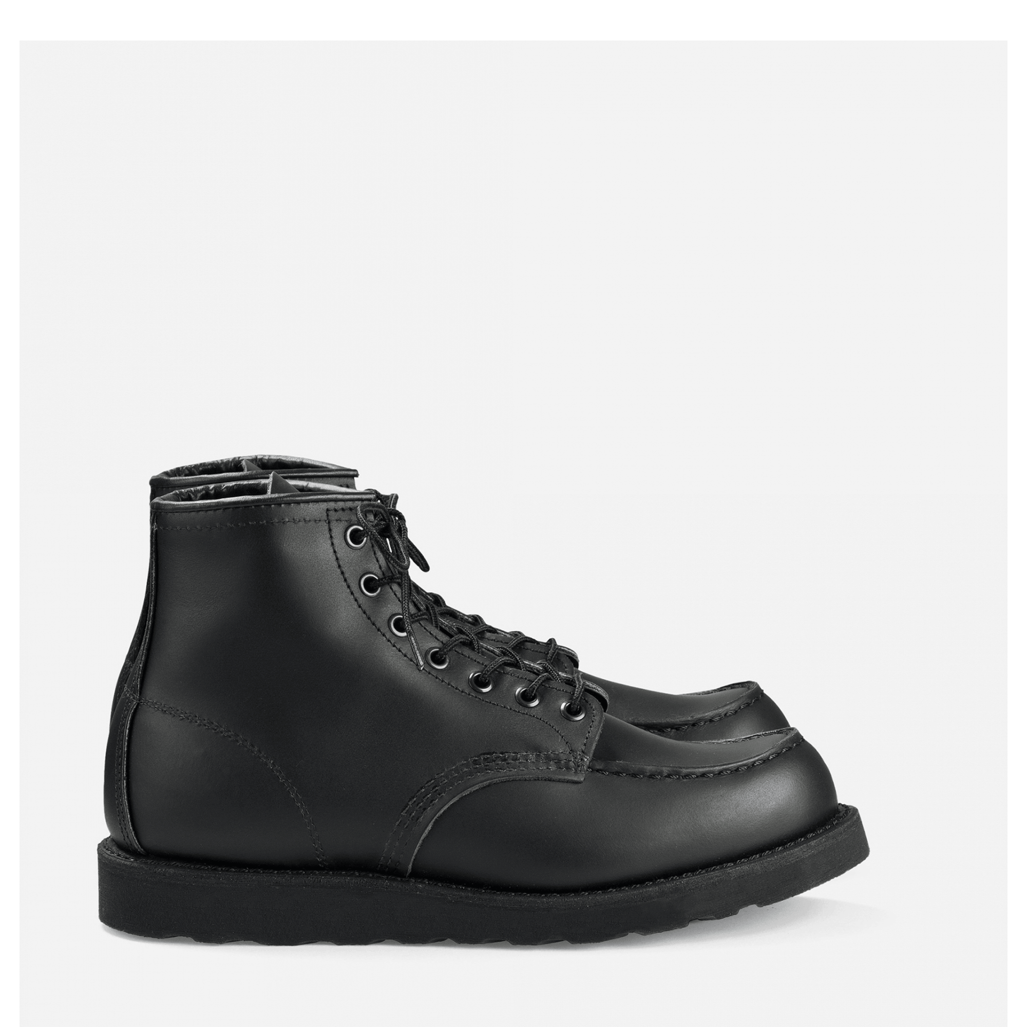 all black red wing boots