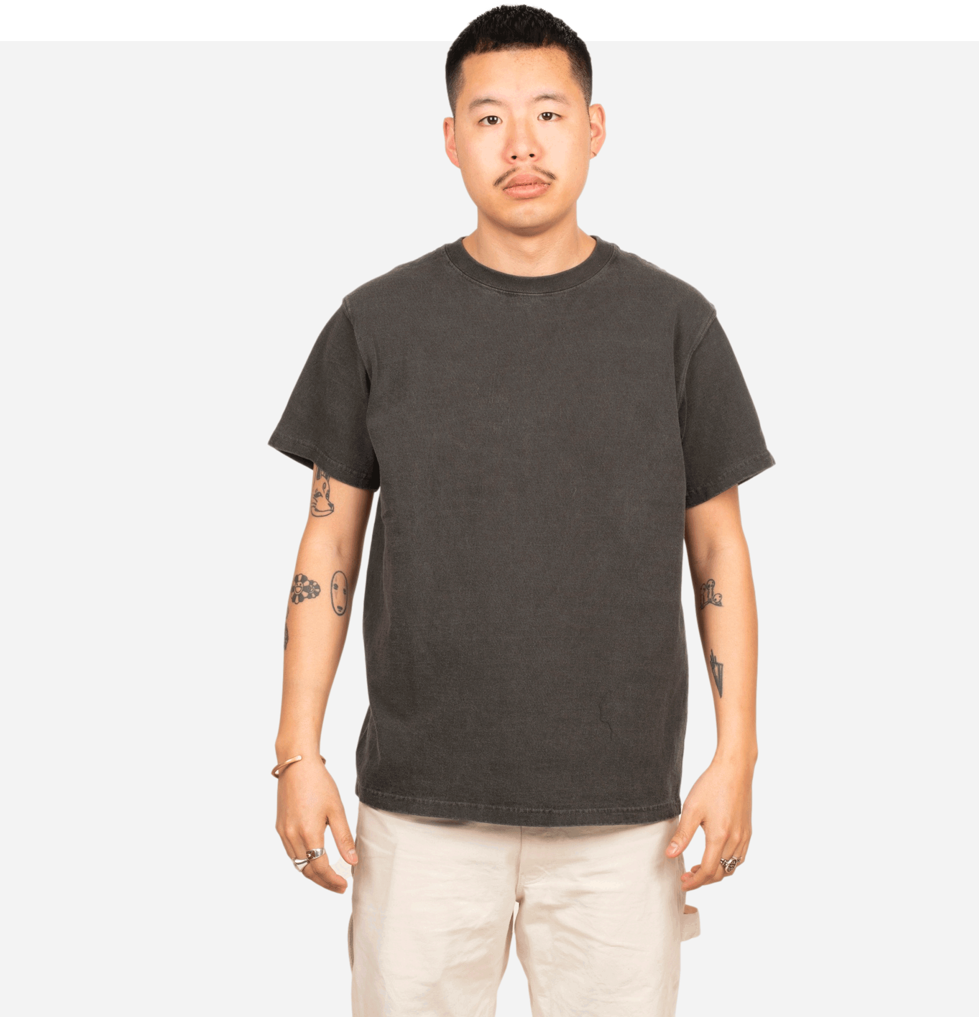 Good On Japan Crew Tee Black