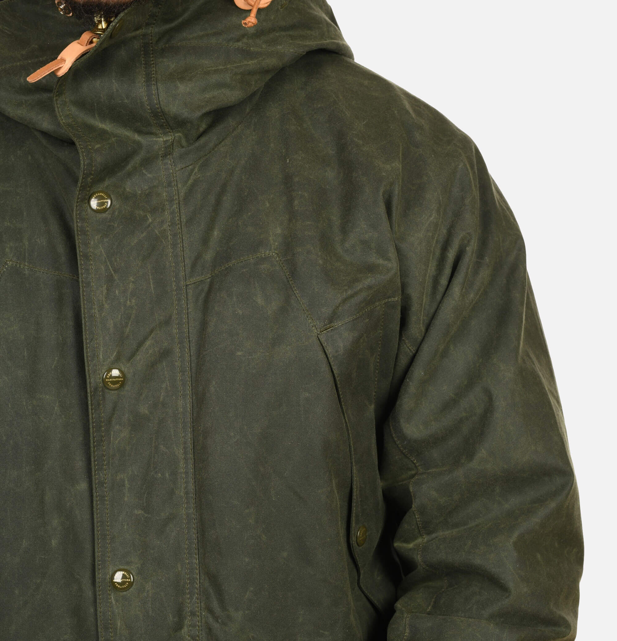 Manifattura Ceccarelli Long Moutain Parka Wax Green