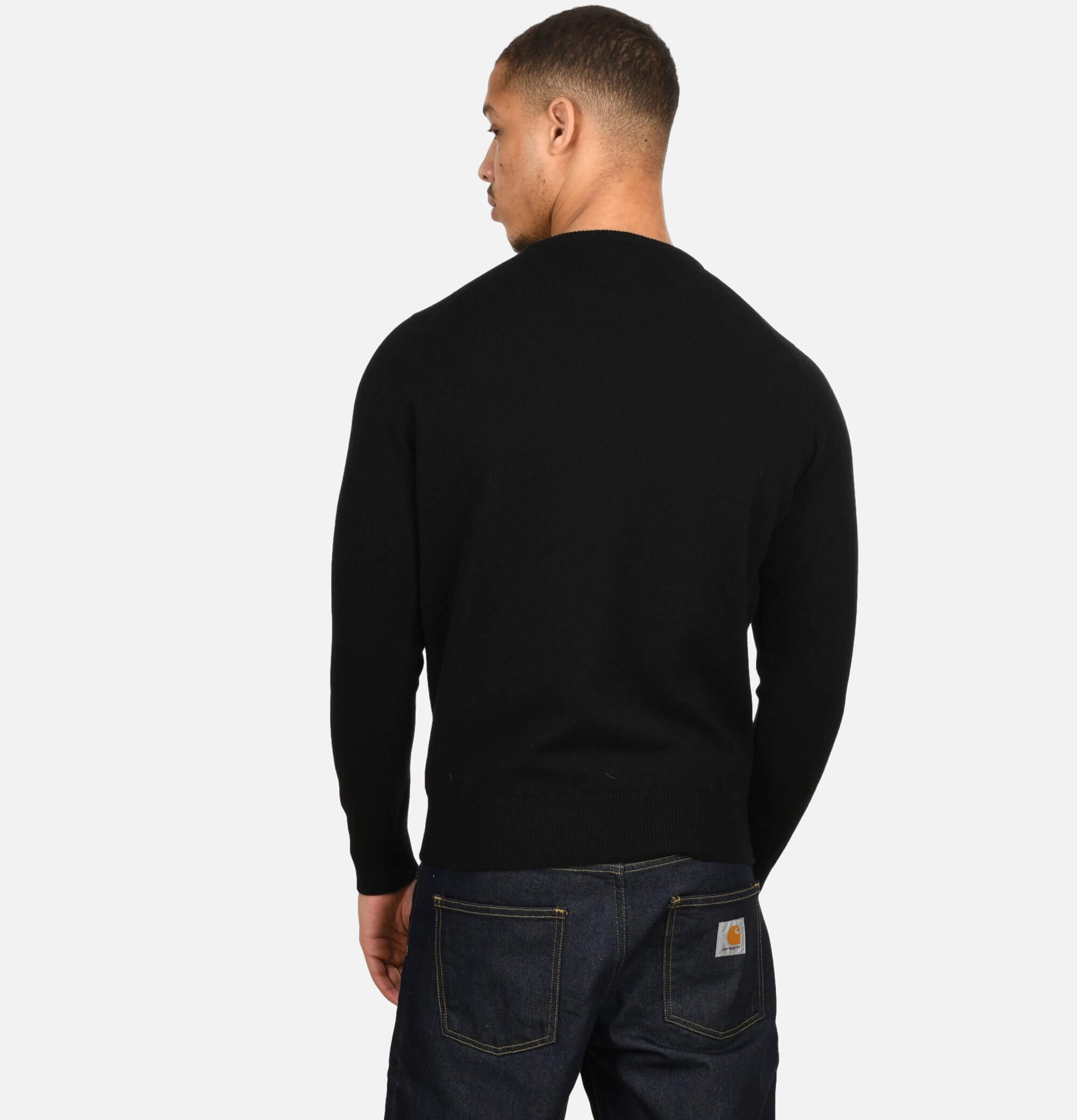 Pull Col Rond Black