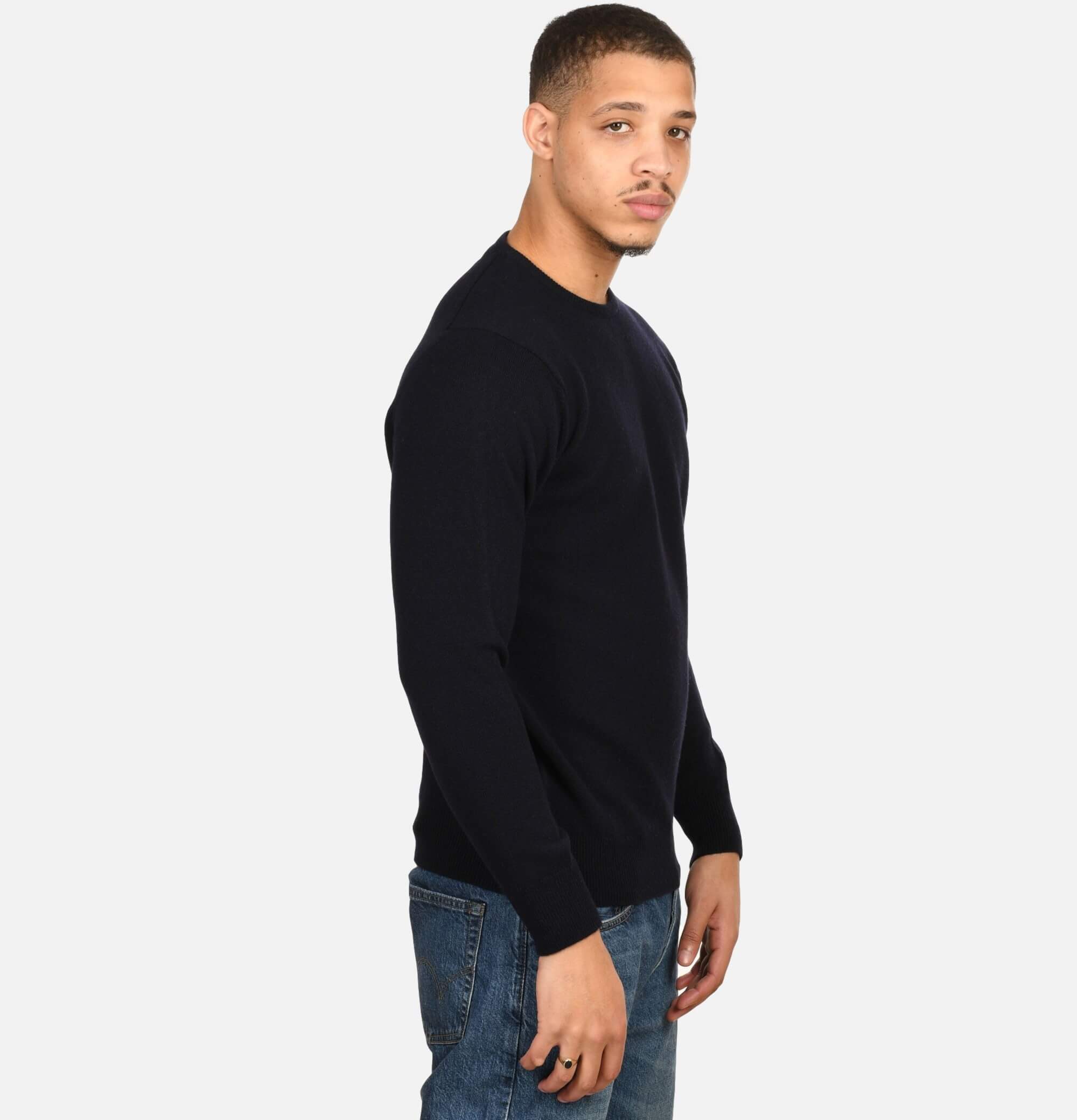 WIlliam Lockie Crew Neck Knit Navy