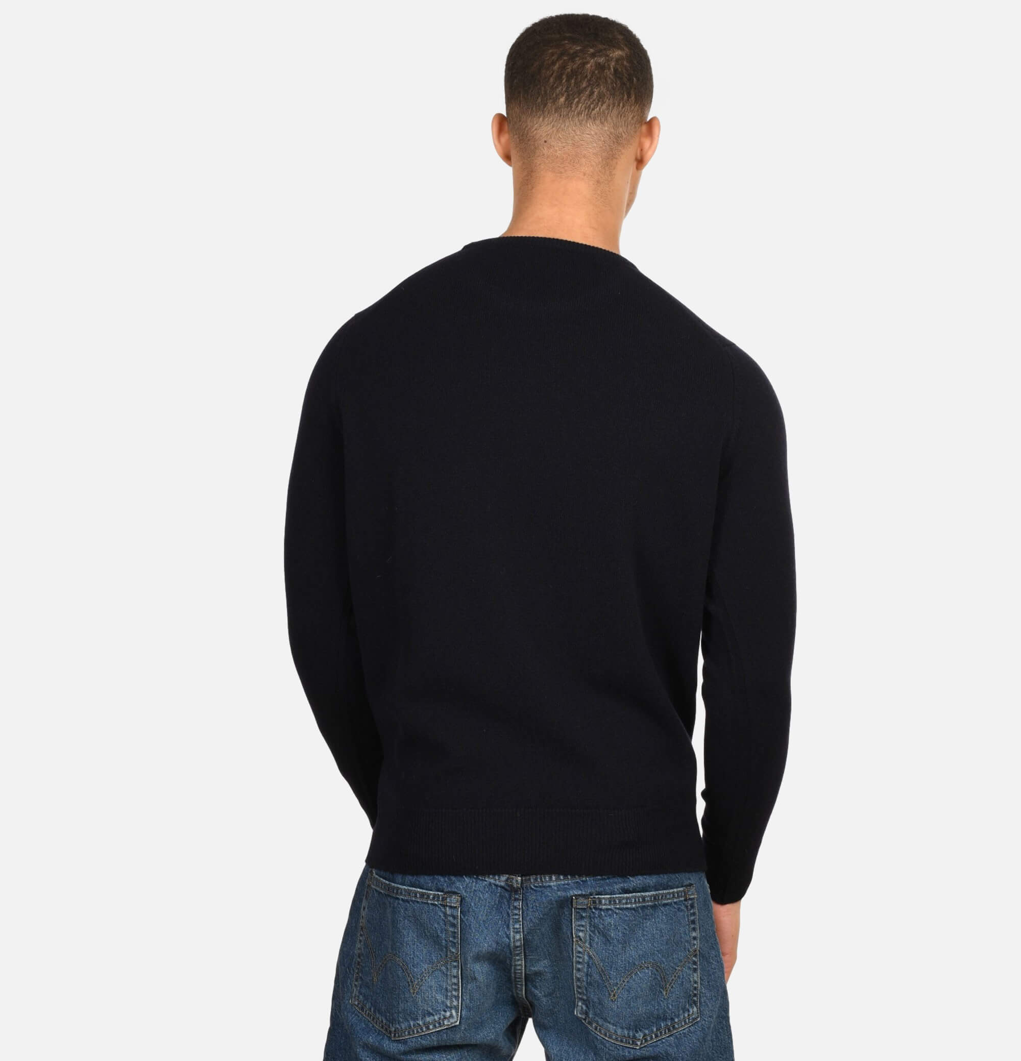 WIlliam Lockie Crew Neck Knit Navy