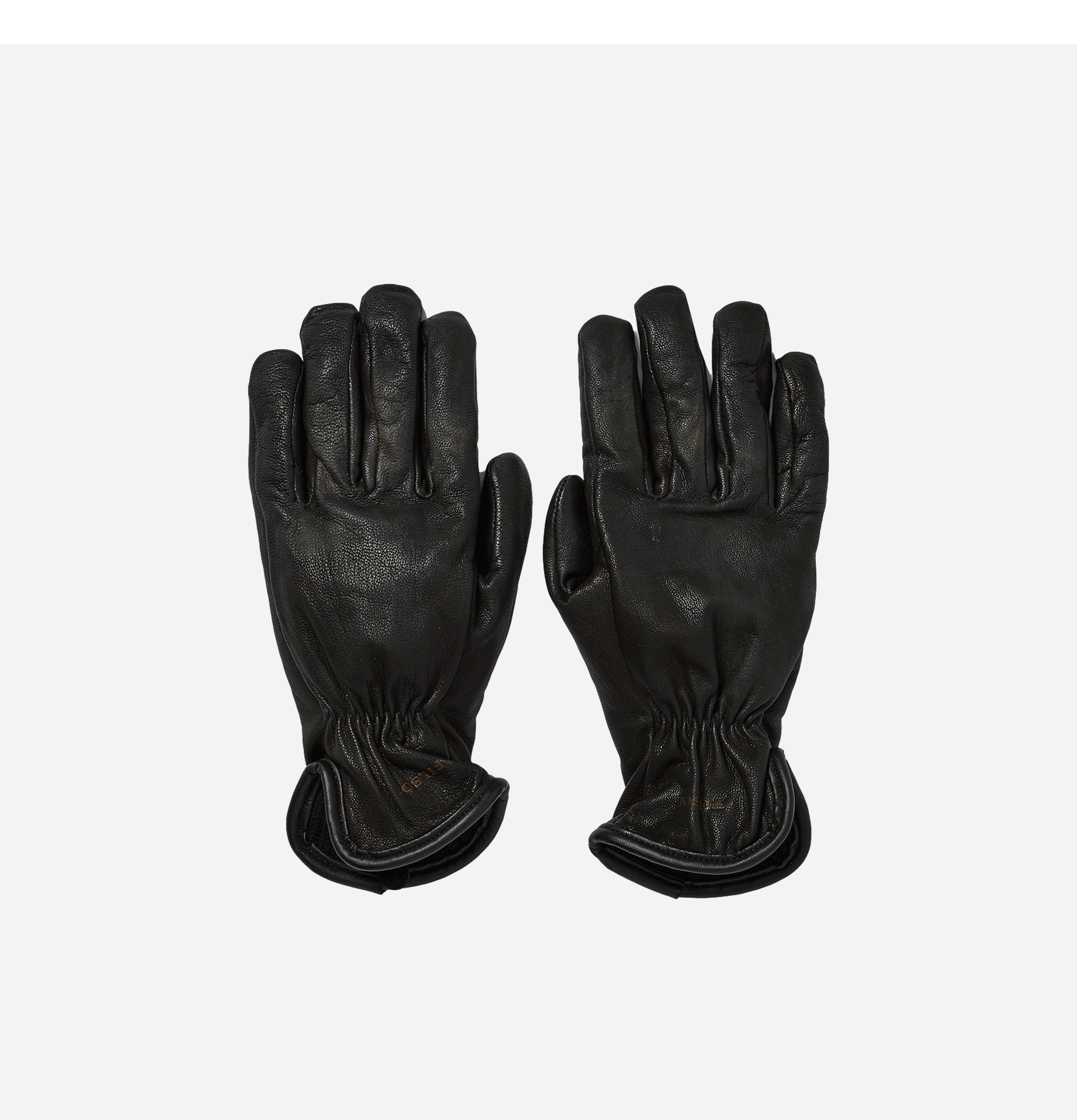 Deerskin Lined Gloves Black