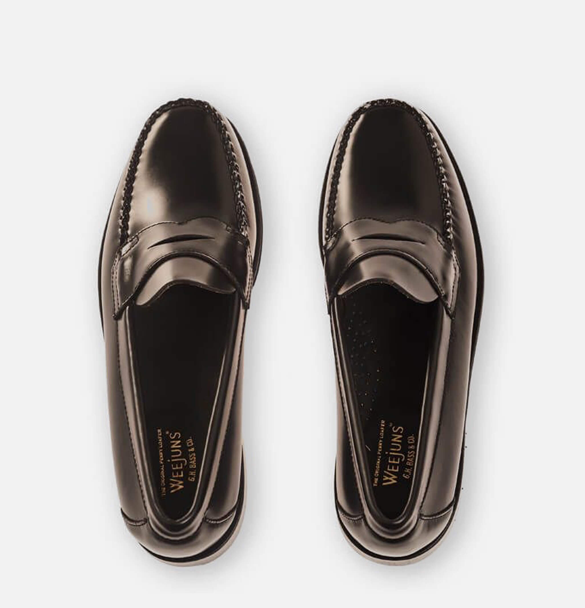 Mens Mocassin Penny Logan Black