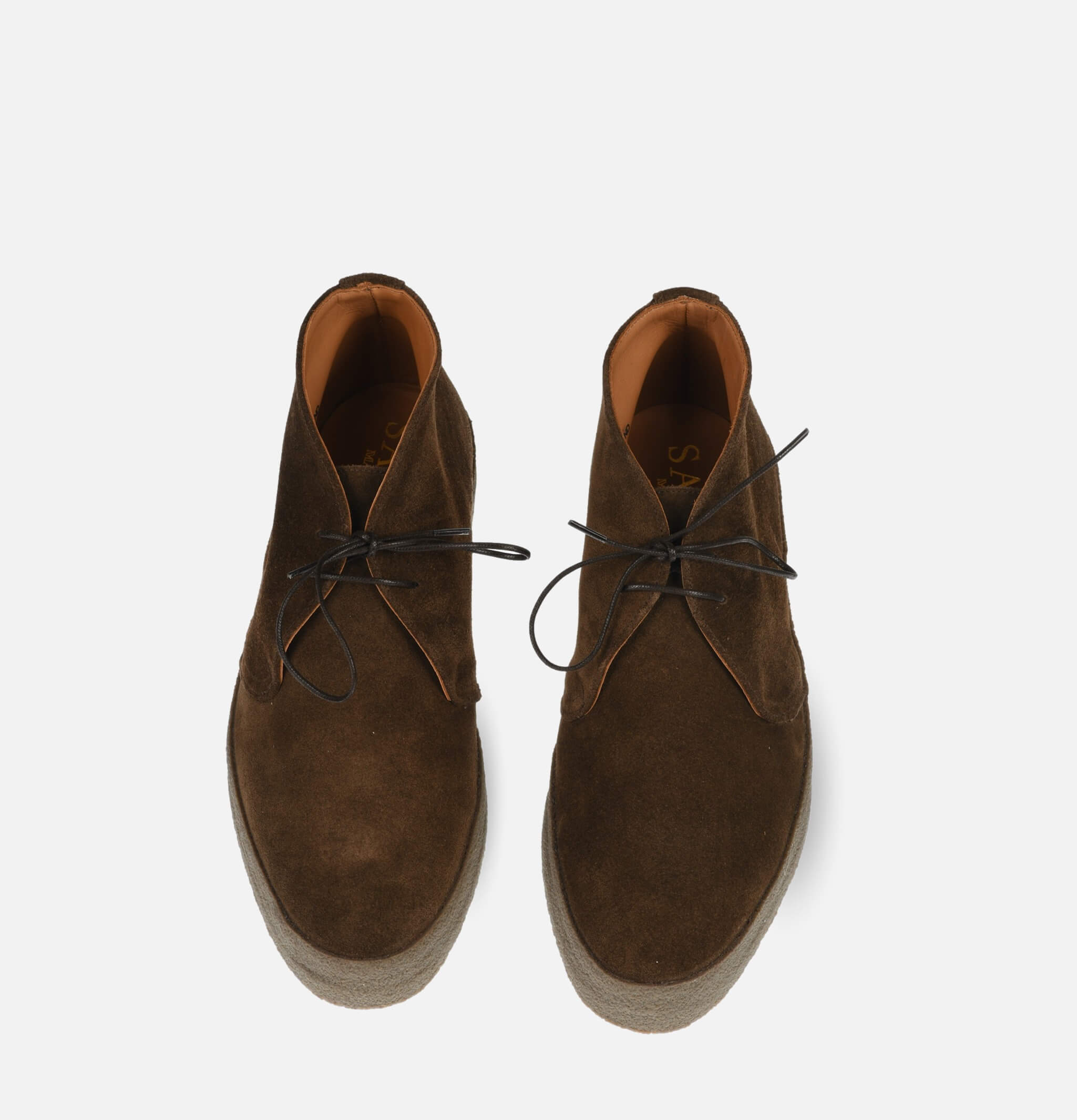 Hi-Top Shoes Dark Brown