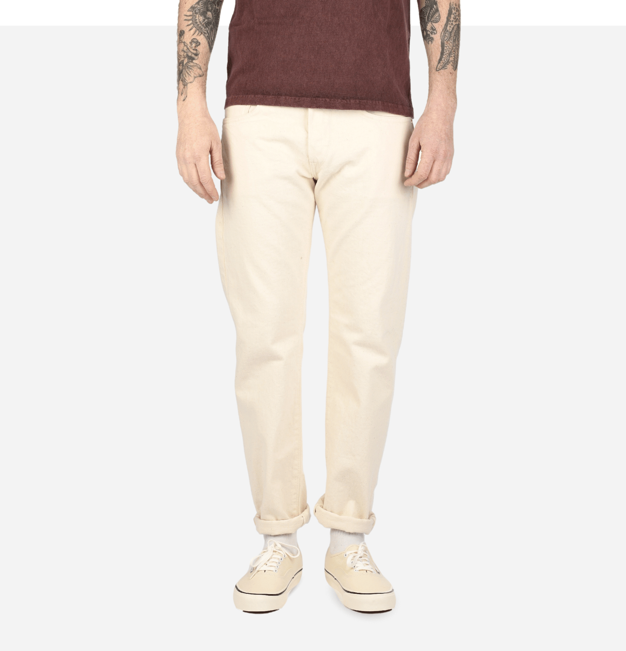 Regular Tapered Jeans Natural