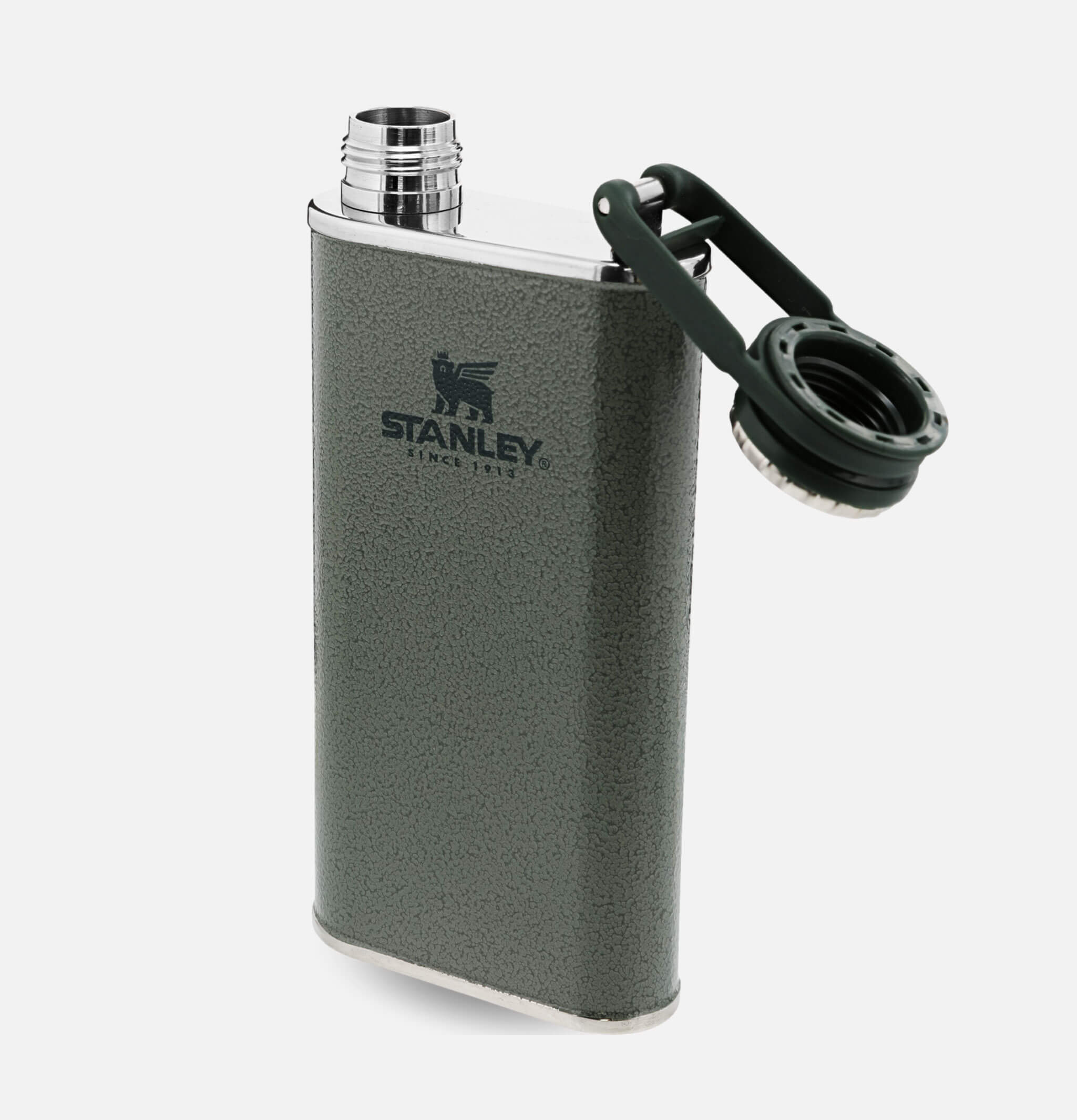 Easy Fill Flask Wide 23cl Hammertone Green
