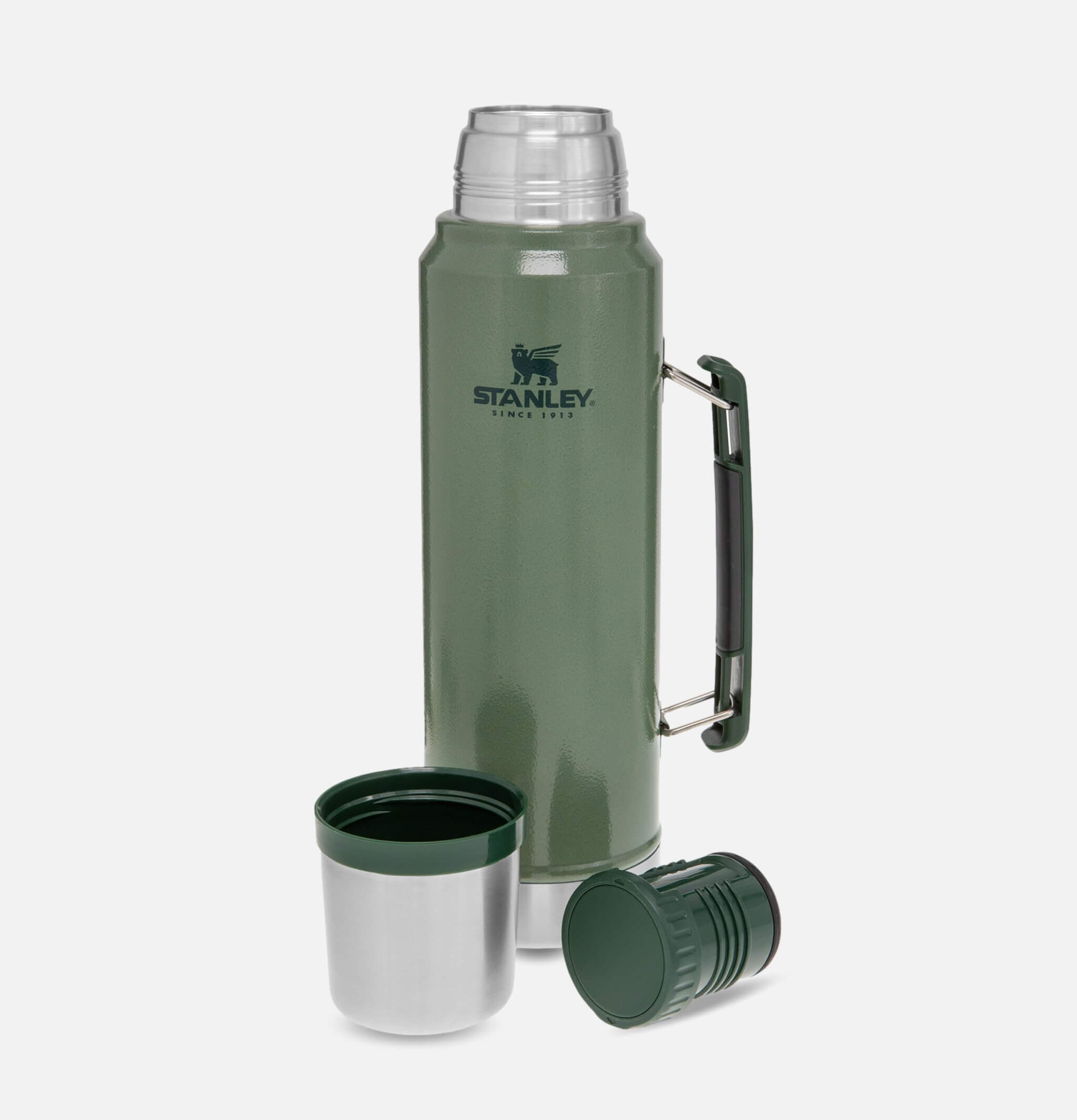 Classic Legendary Bottle 1L Hammertone green