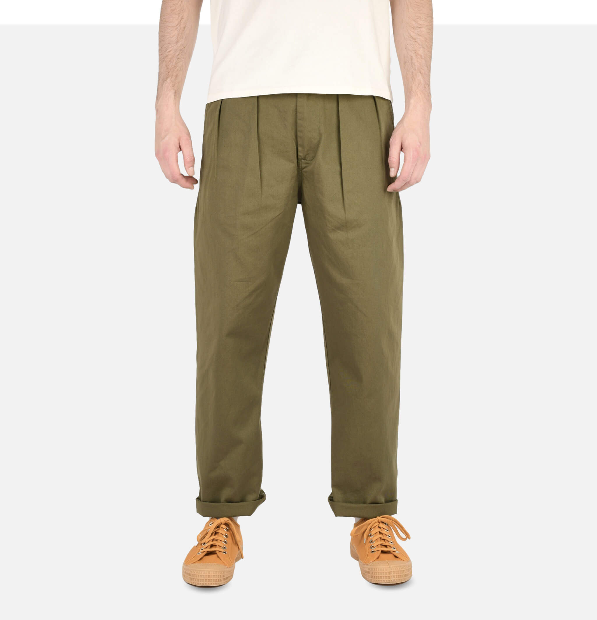 Universal Works | Double Pleat Pant Olive | Shop Royalcheese Paris ...