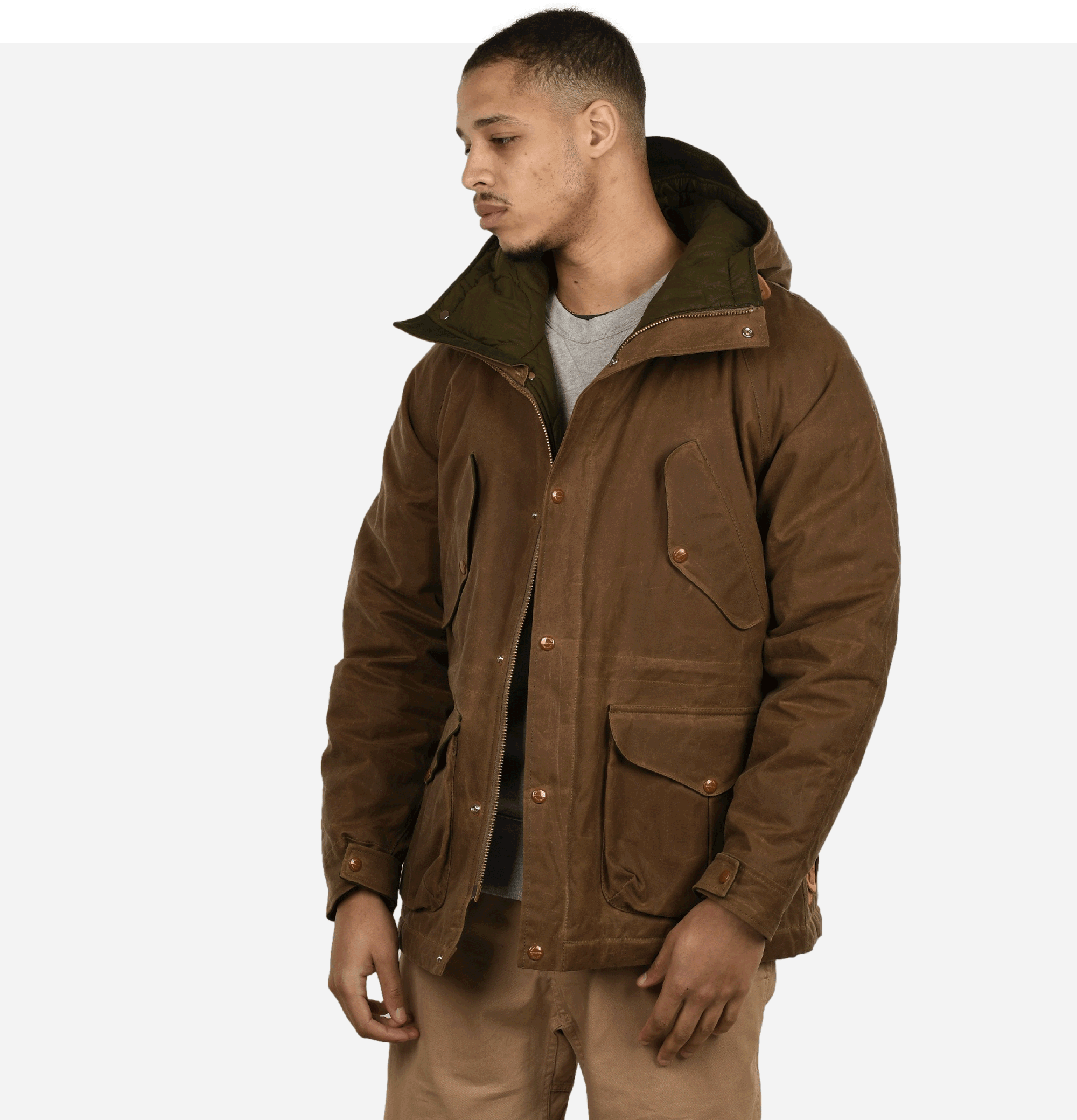 Parka Fisherman Dark Tan