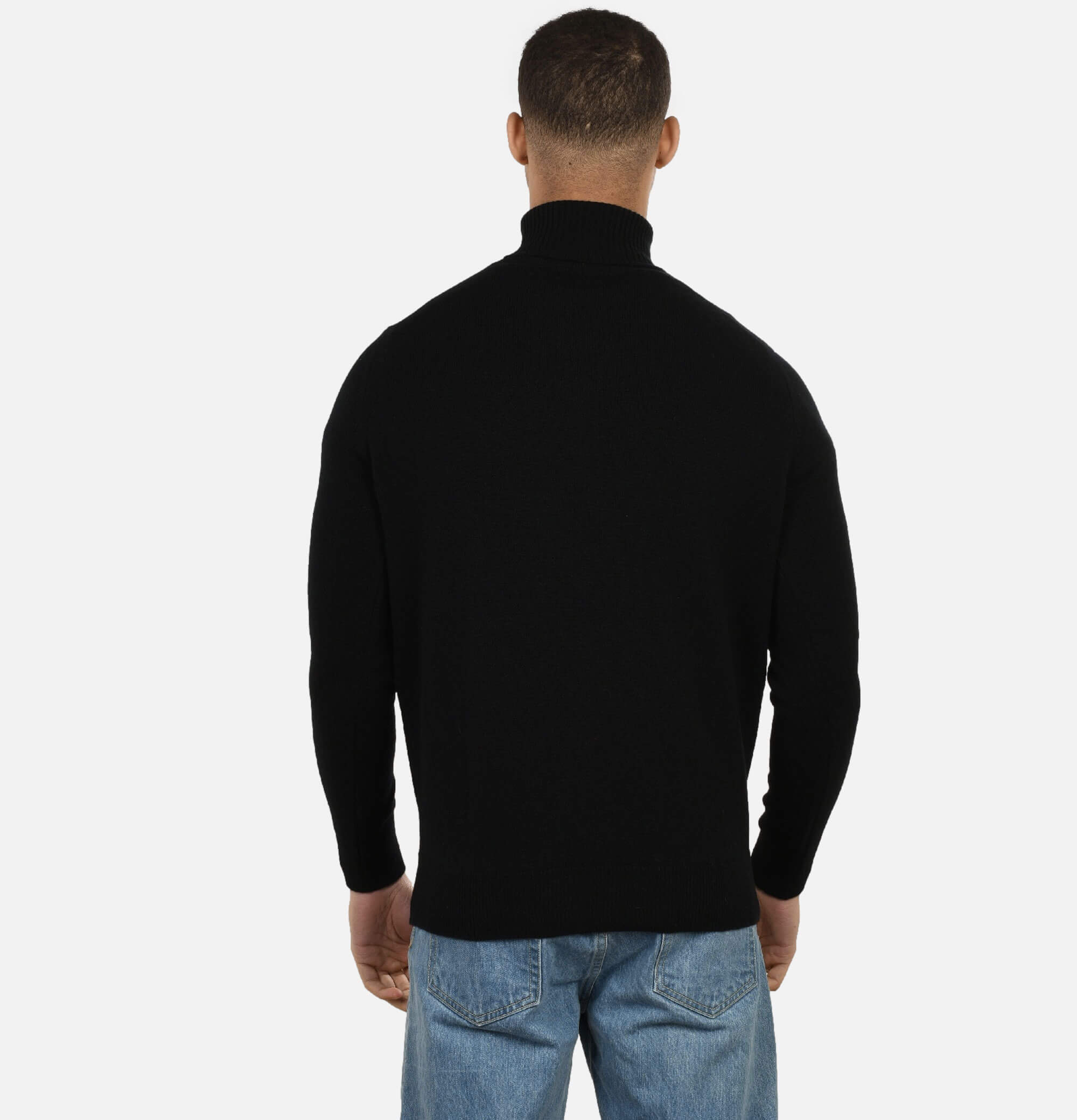 Pull William Lockie Col Roulé Black.