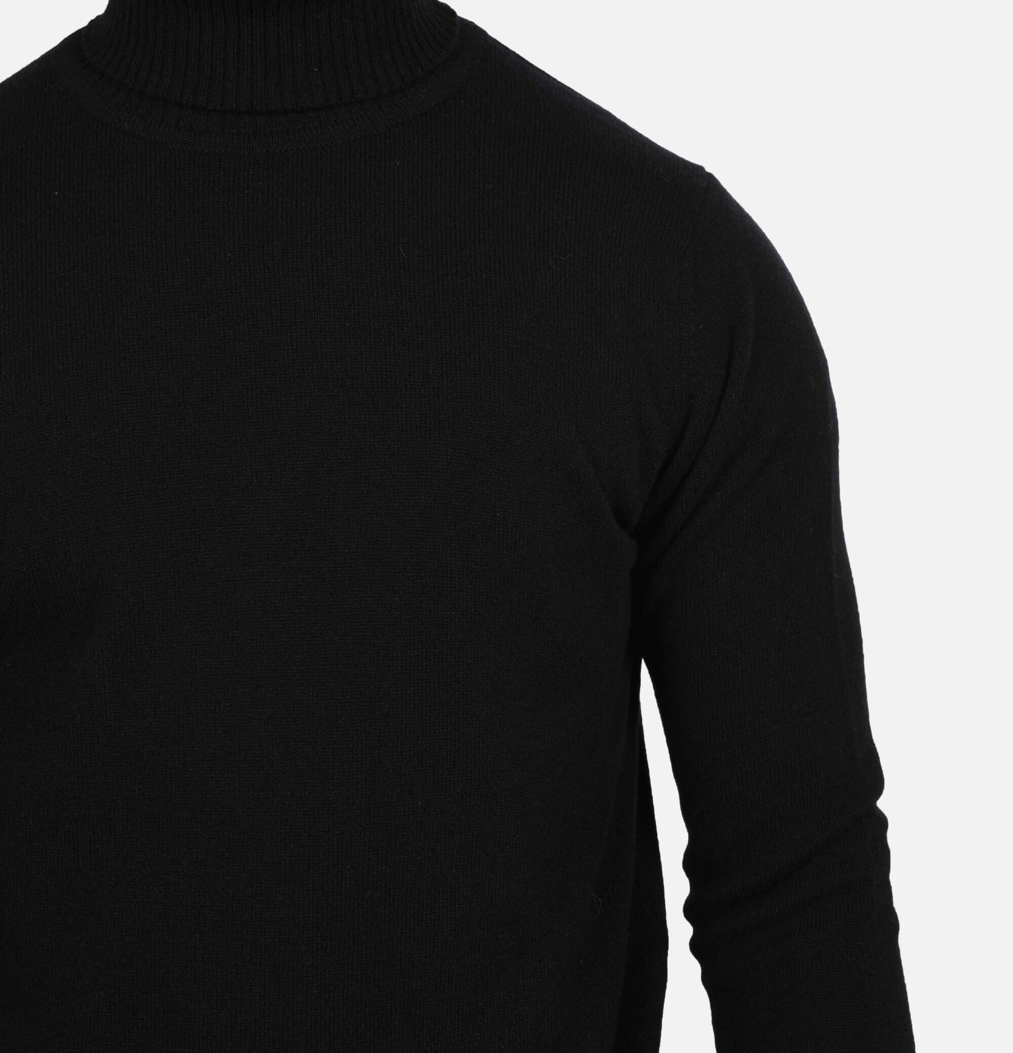 Pull William Lockie Col Roulé Black.