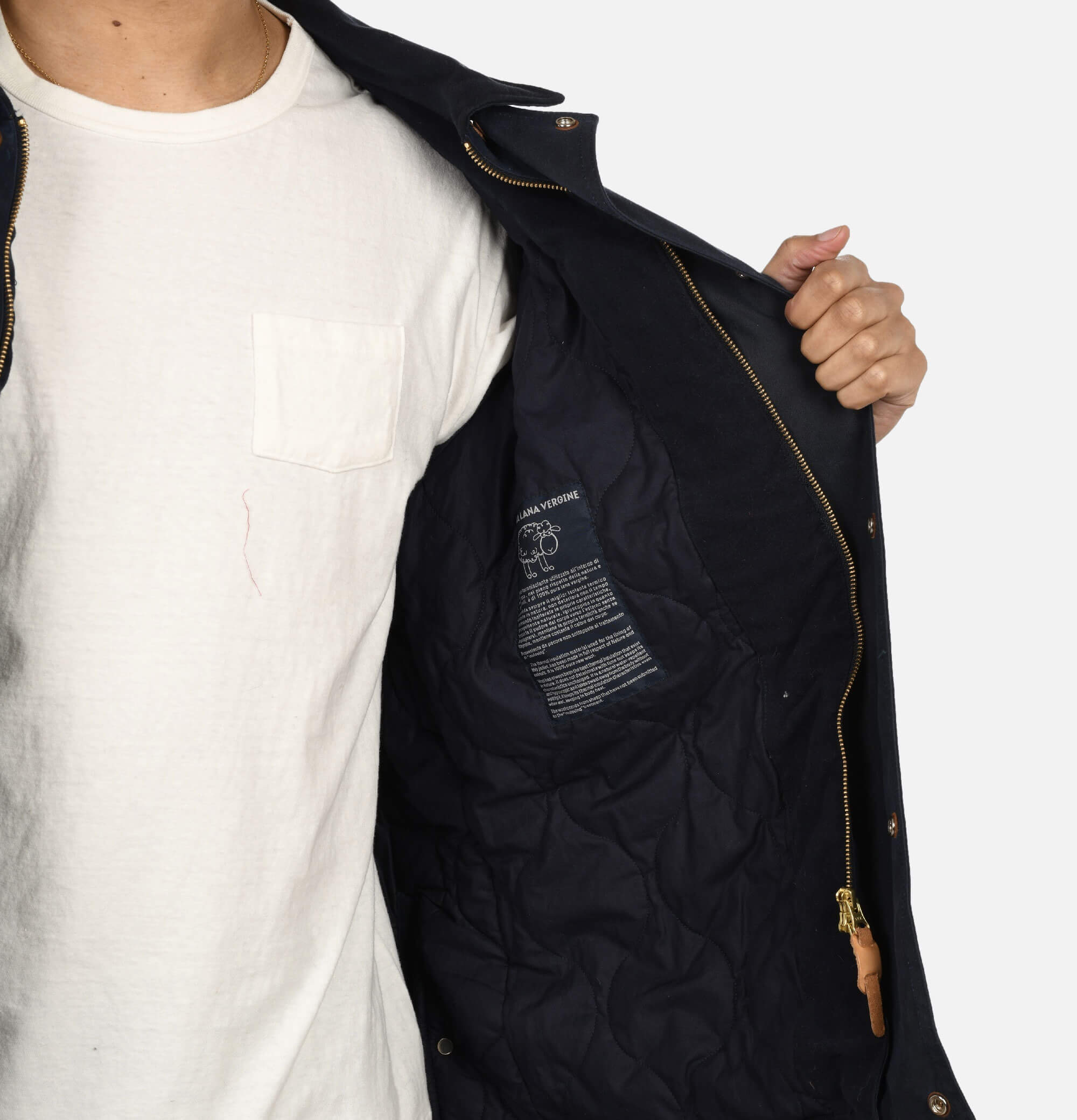 Blouson Caban Wax Navy