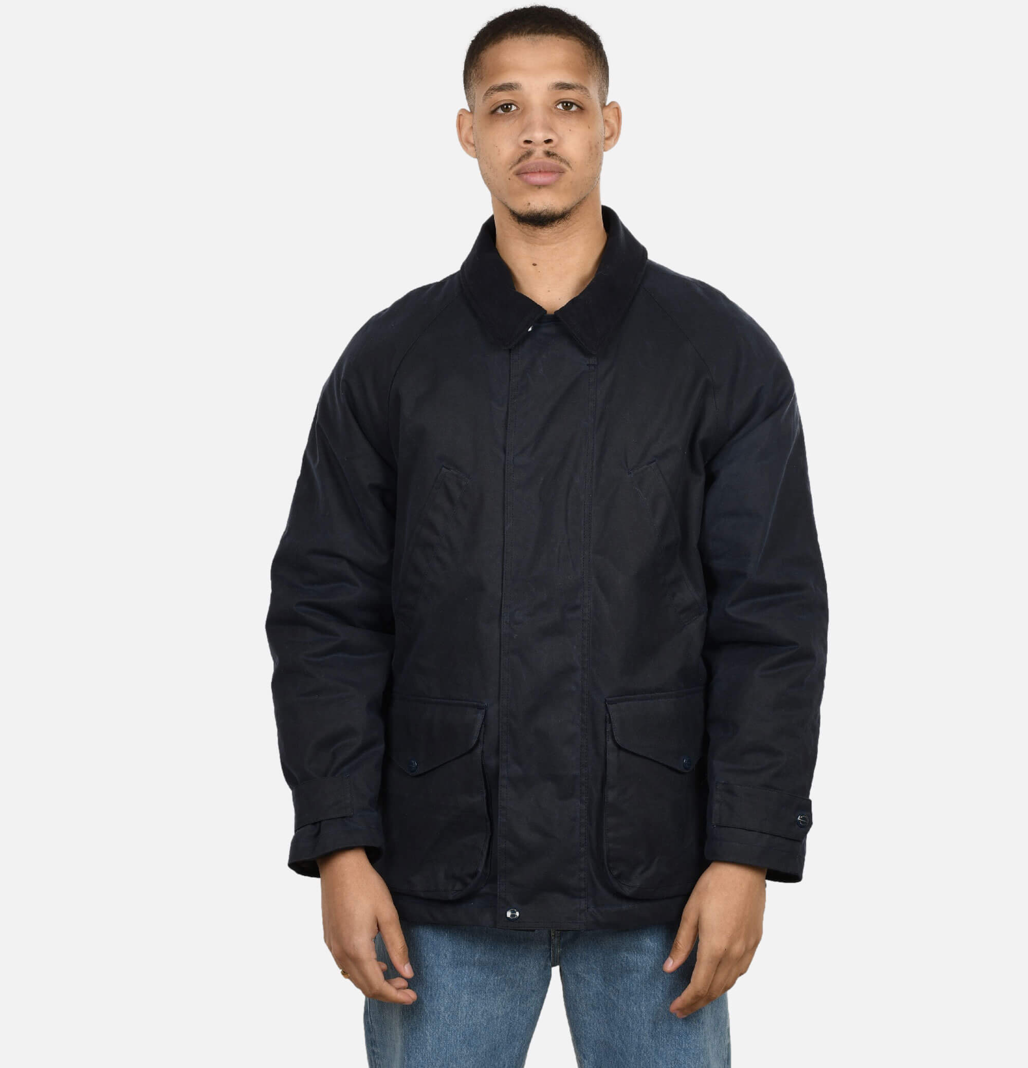 Blouson Caban Wax Navy