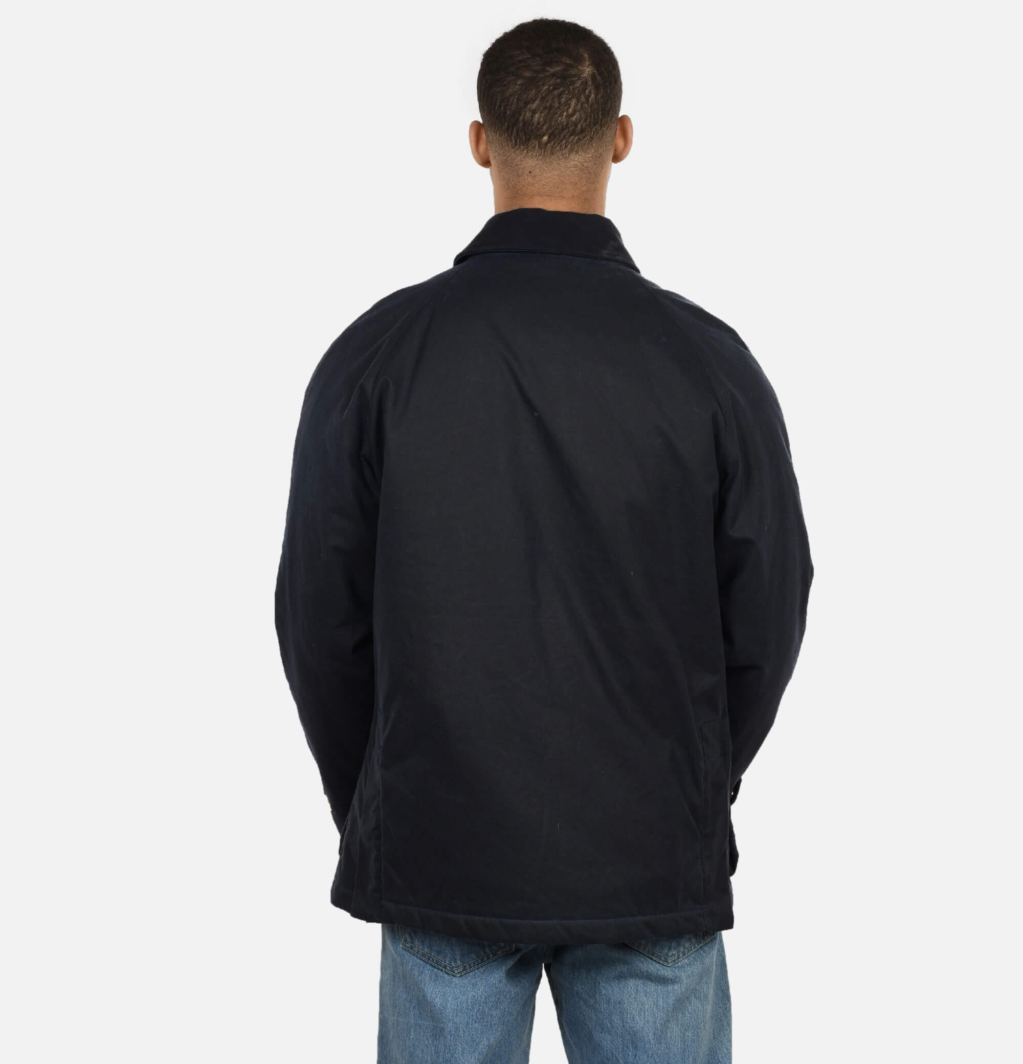 Blouson Caban Wax Navy