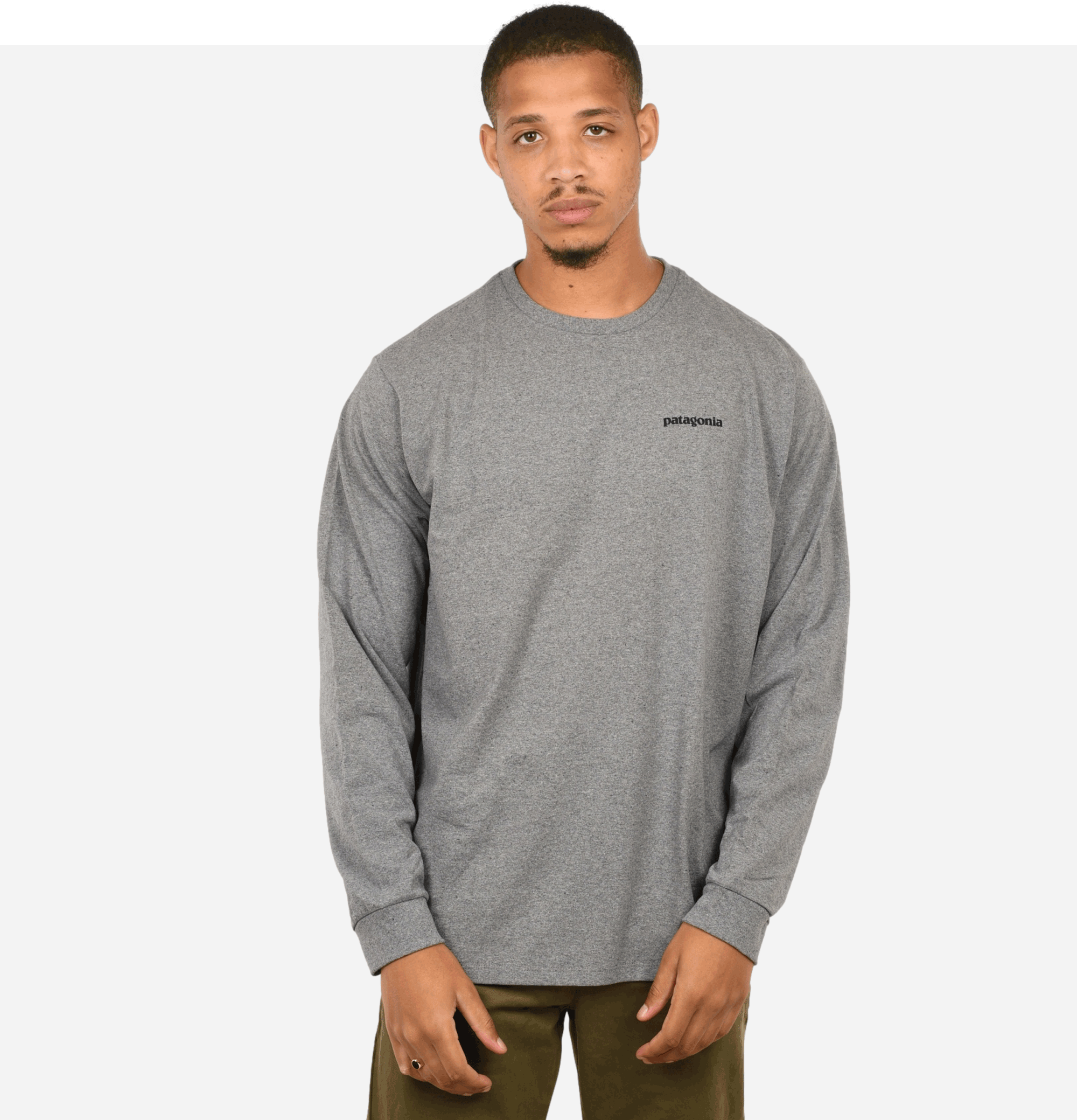 P6 Logo LS T-shirt Grey