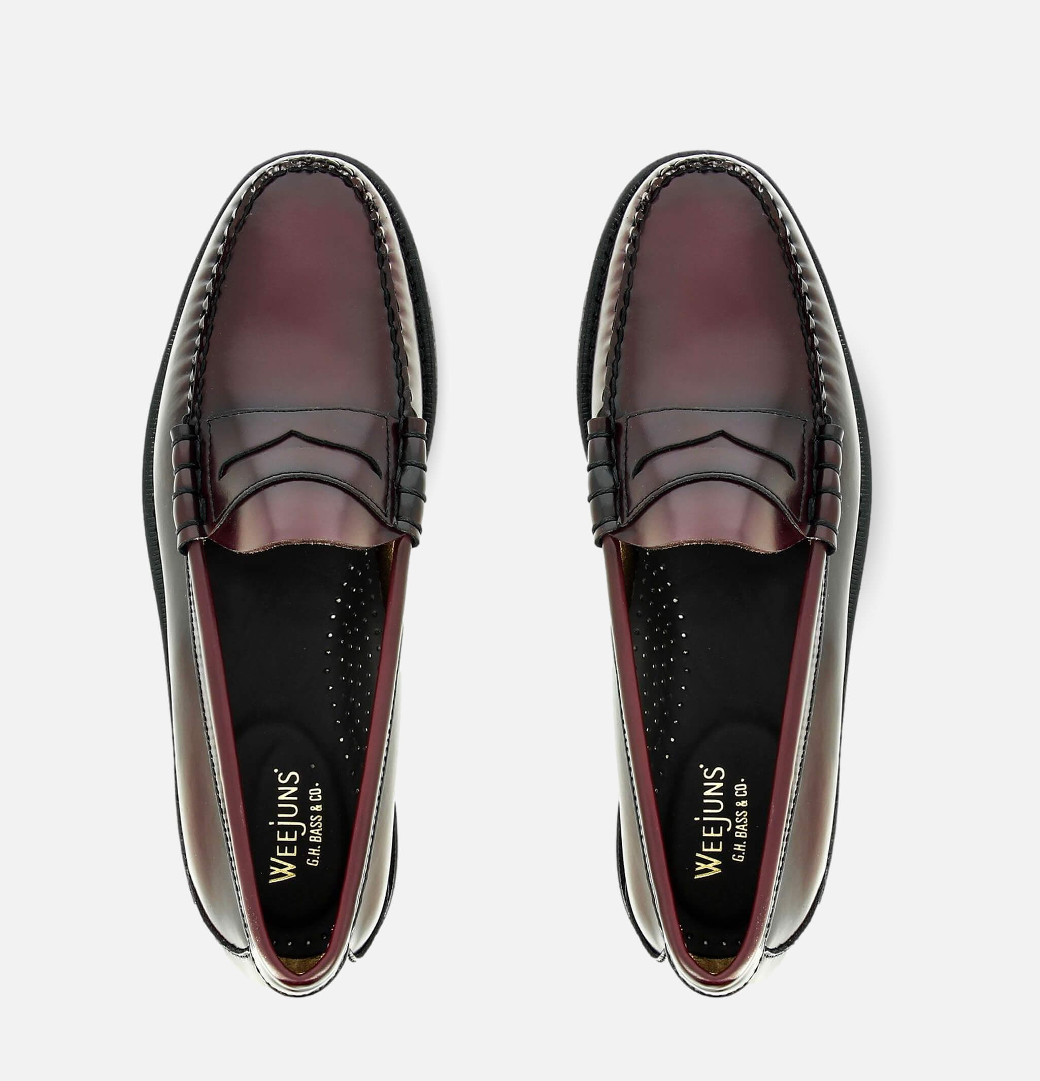 G.H Bass Moccasins Weejuns Penny Loafer Wine