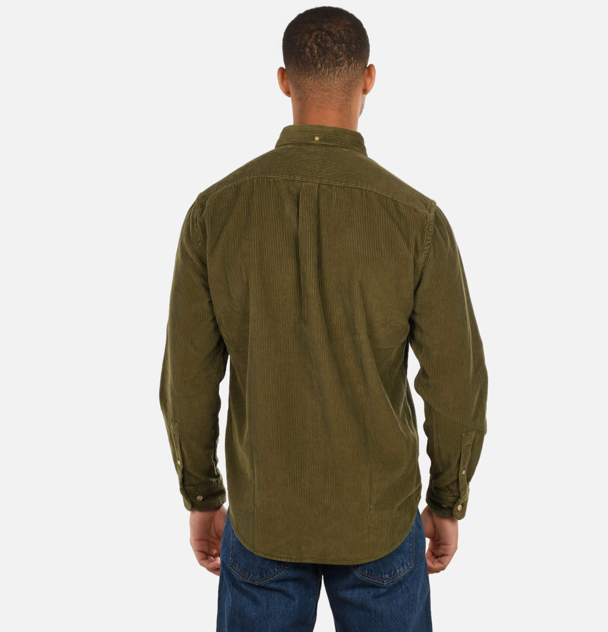 Portuguese Flannel Chemise Lobo Olive