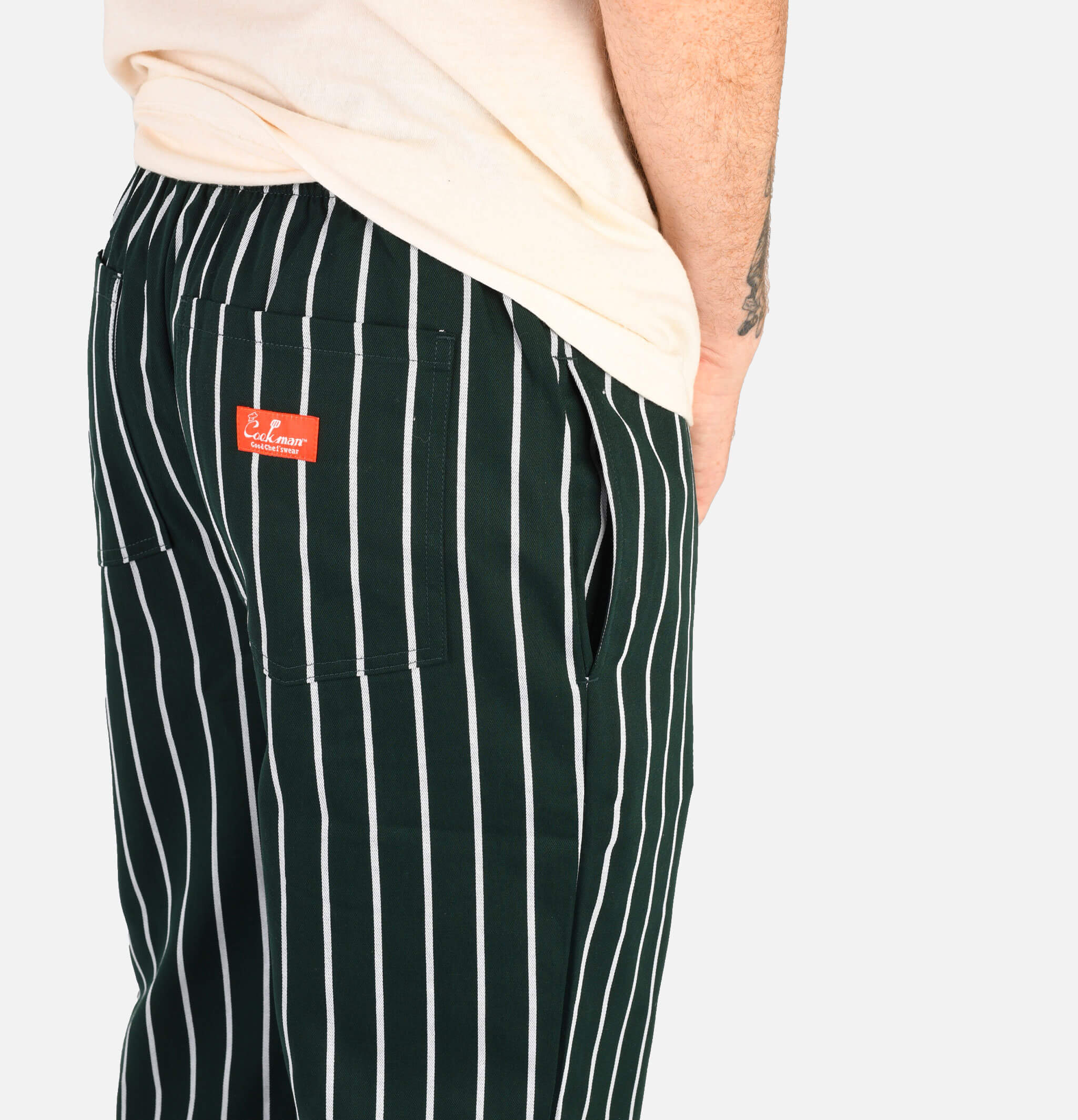 Chef Pant Stripe Green