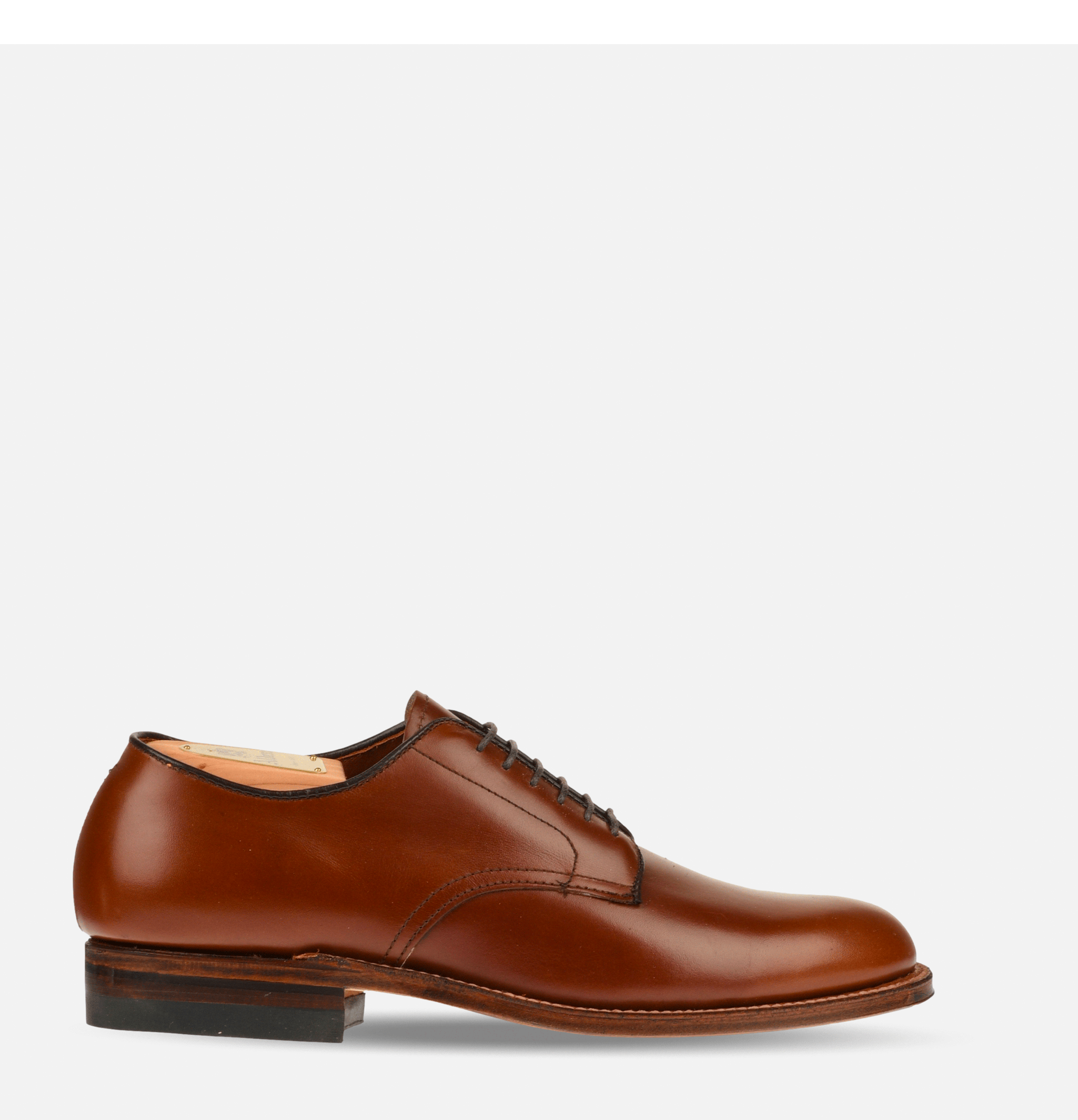 M1403 - Plain Toe Blucher Ox Brown