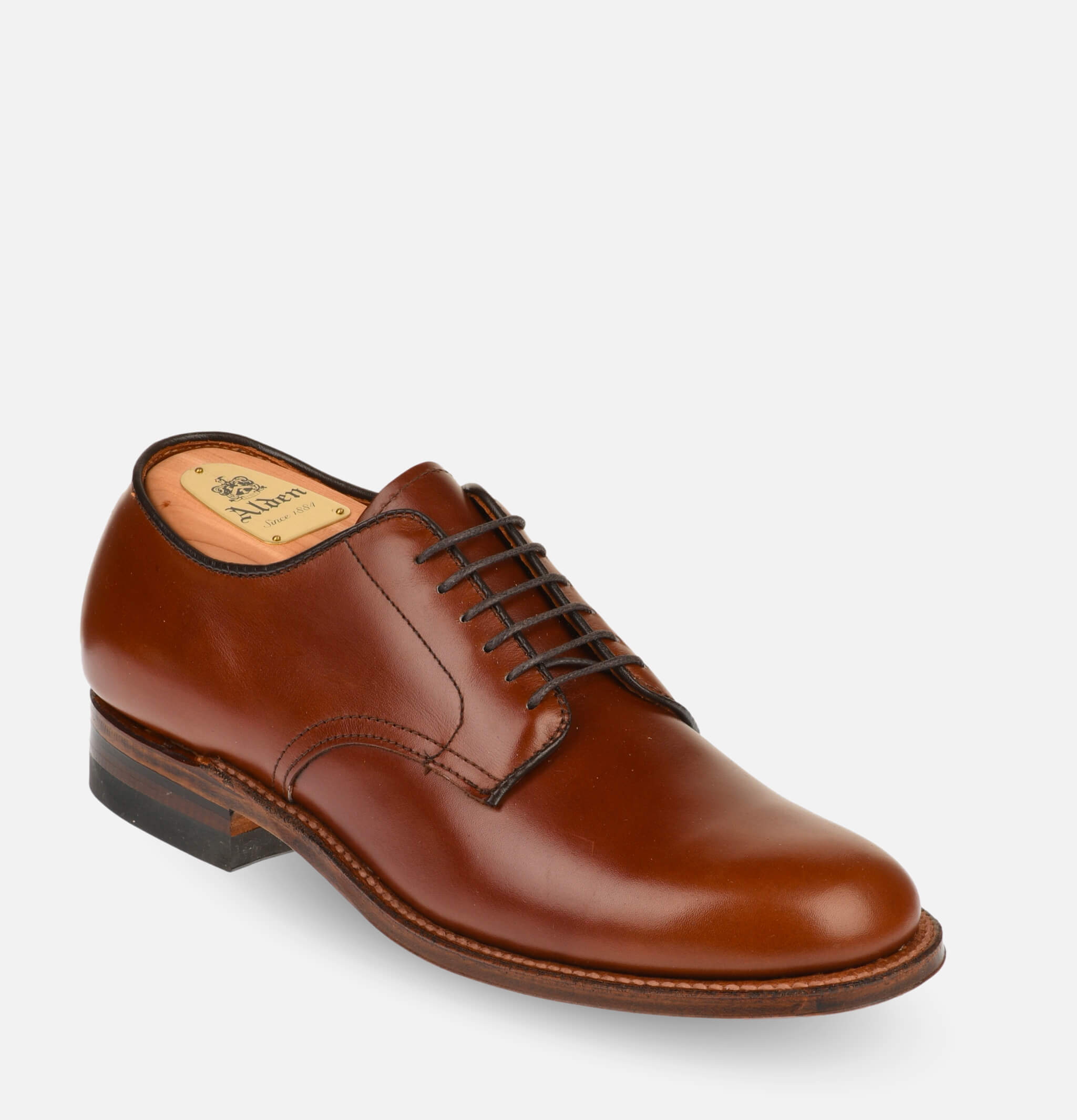 M1403 - Plain Toe Blucher Ox Brown