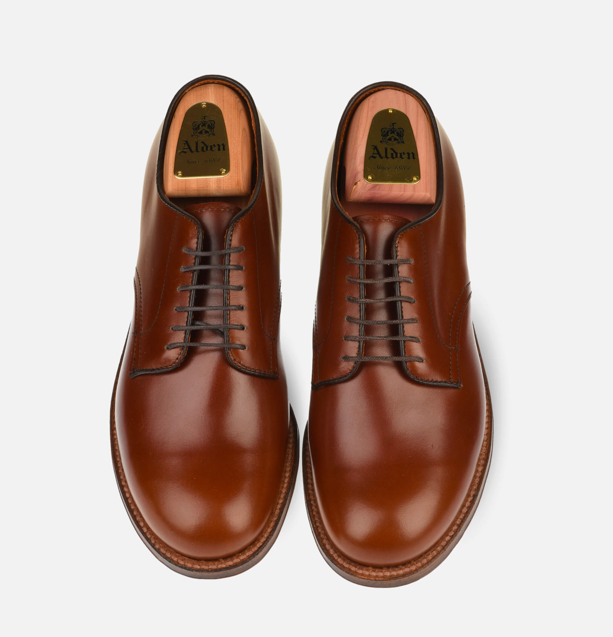 M1403 - Plain Toe Blucher Ox Brown