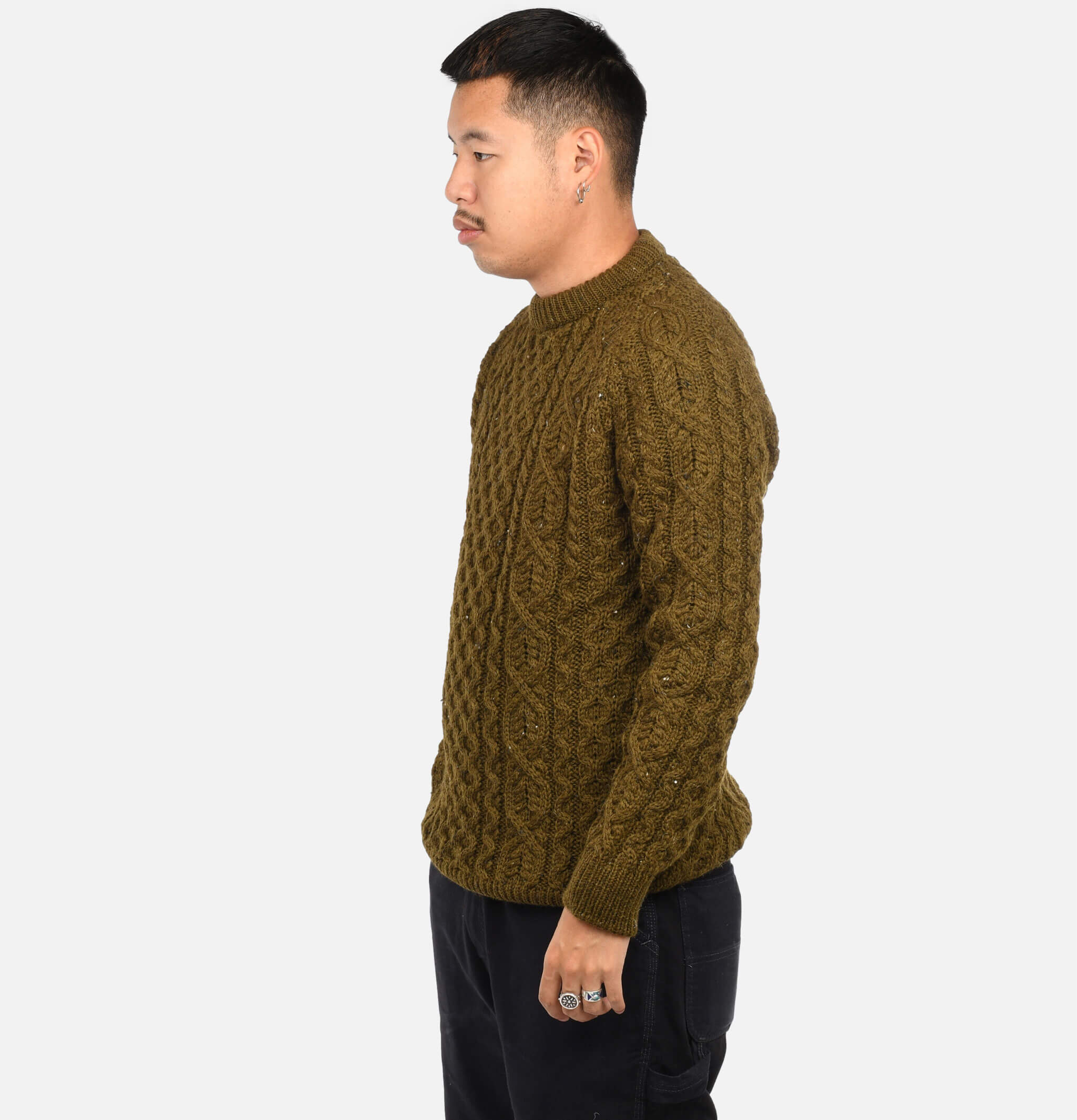 Pull Peregrine Hudson Aran Olive