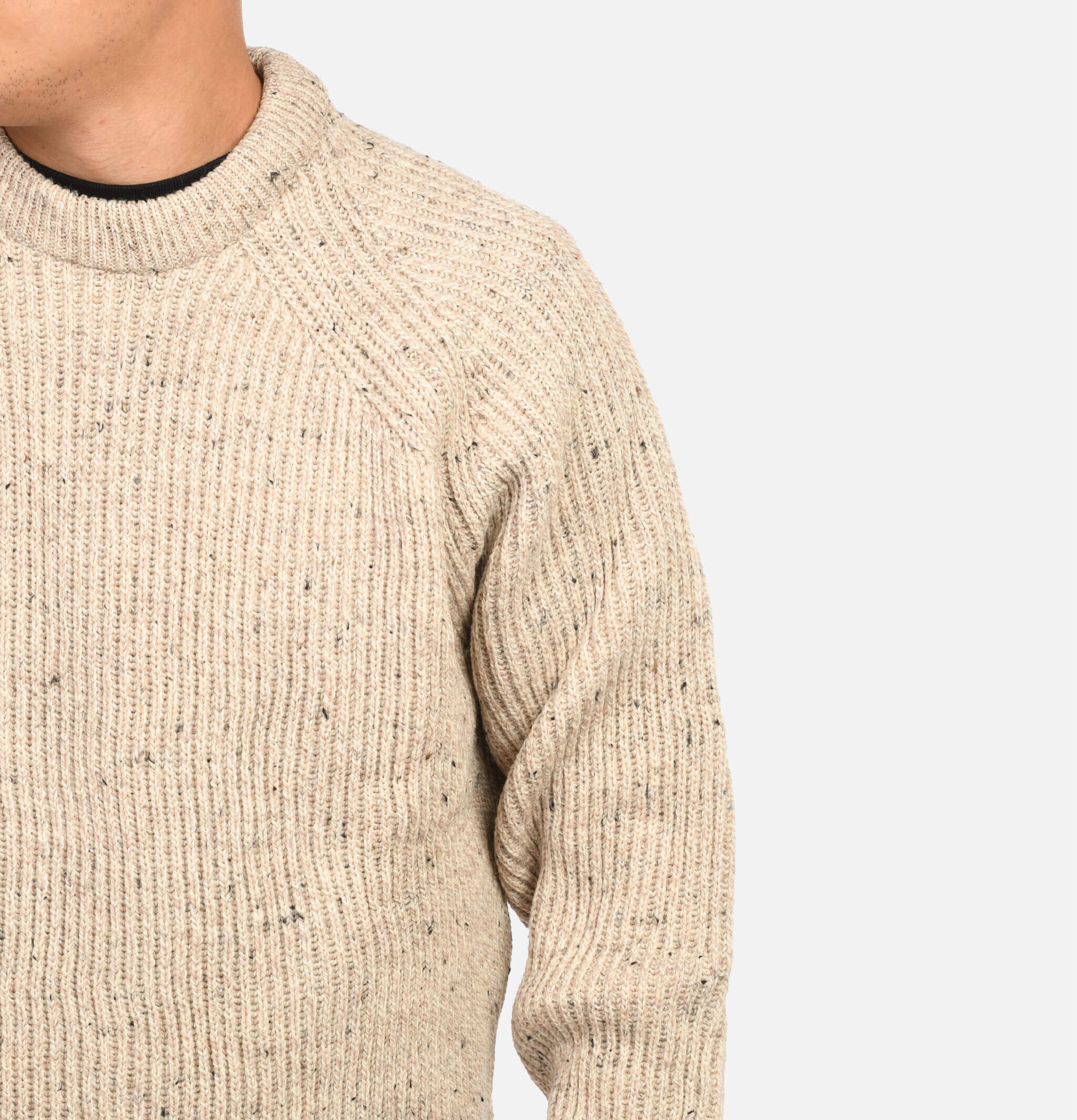 Peregrine UK Ford Crew Knit Oatmeal