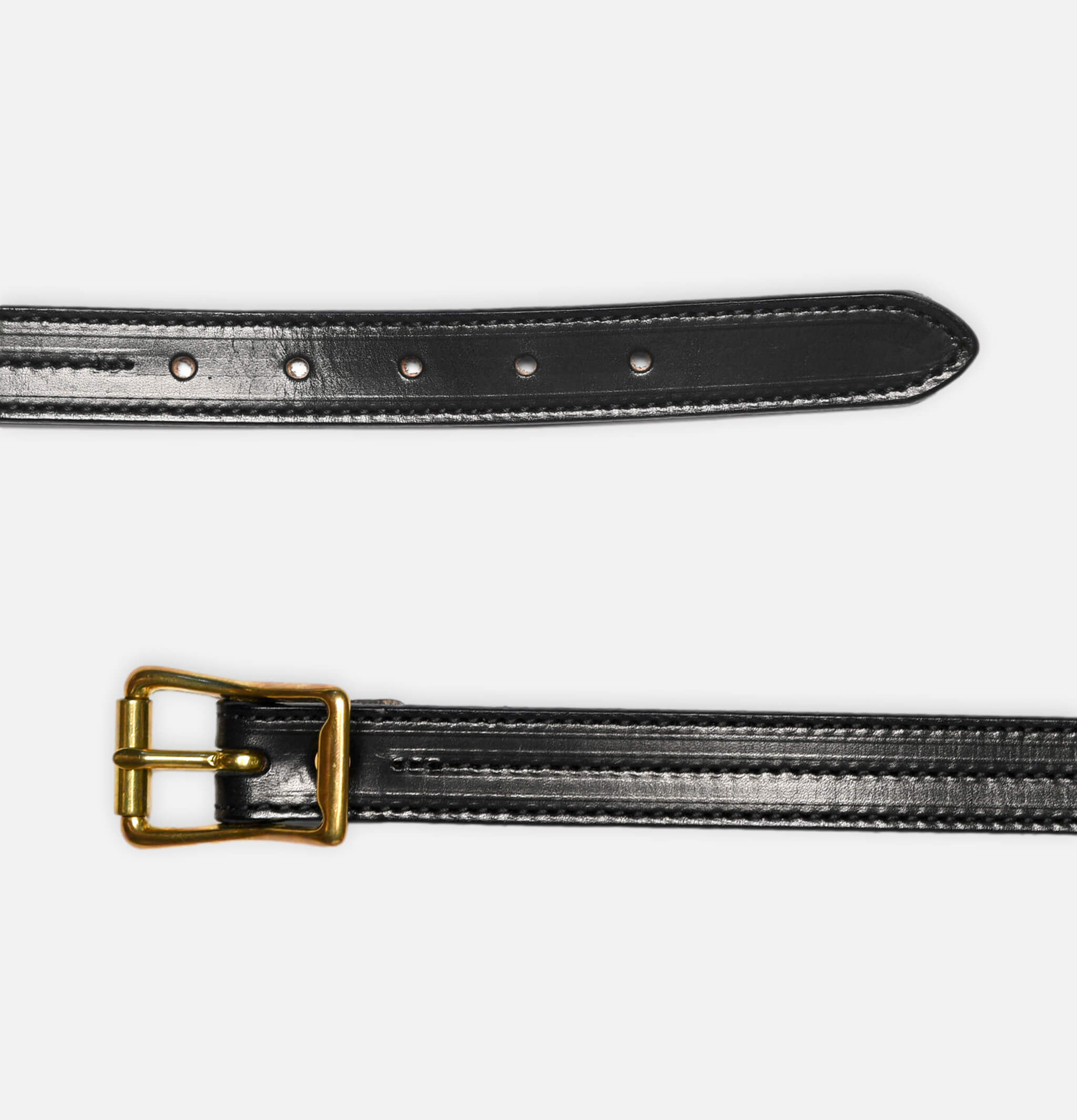 Triple Stitched Belt Black