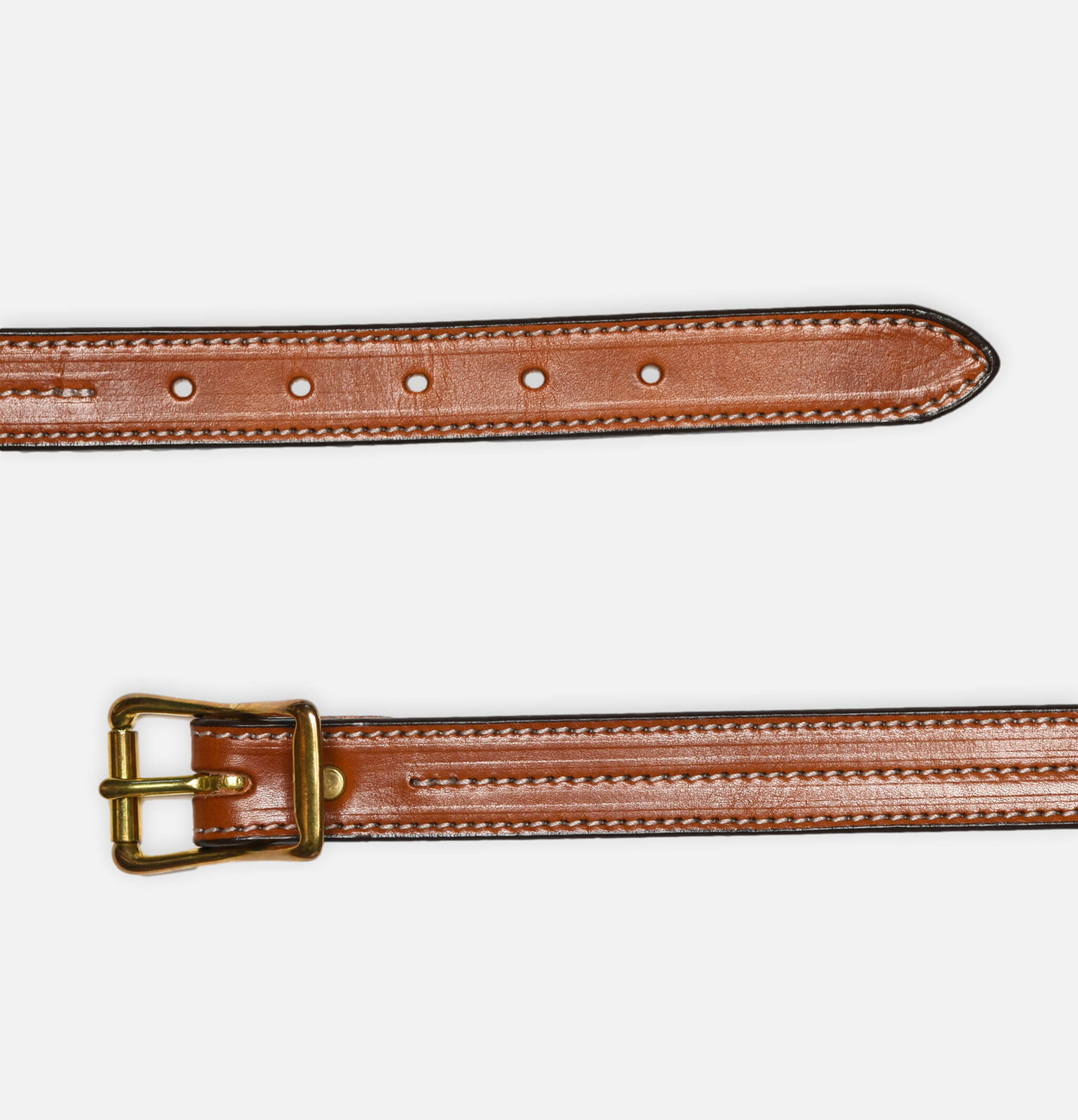 Ceinture Triple Stitched Havana