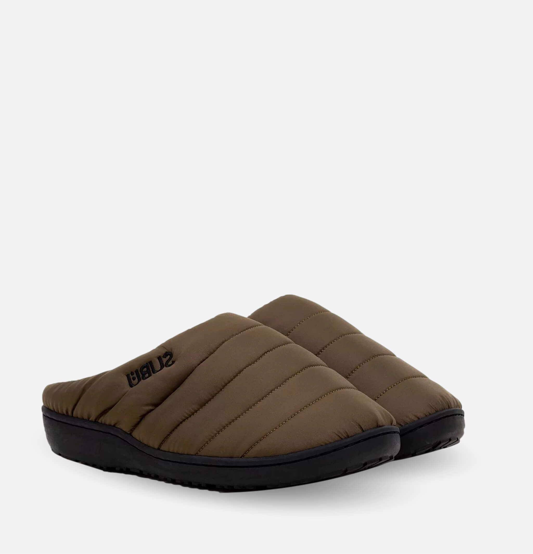 Uneven Slippers Khaki