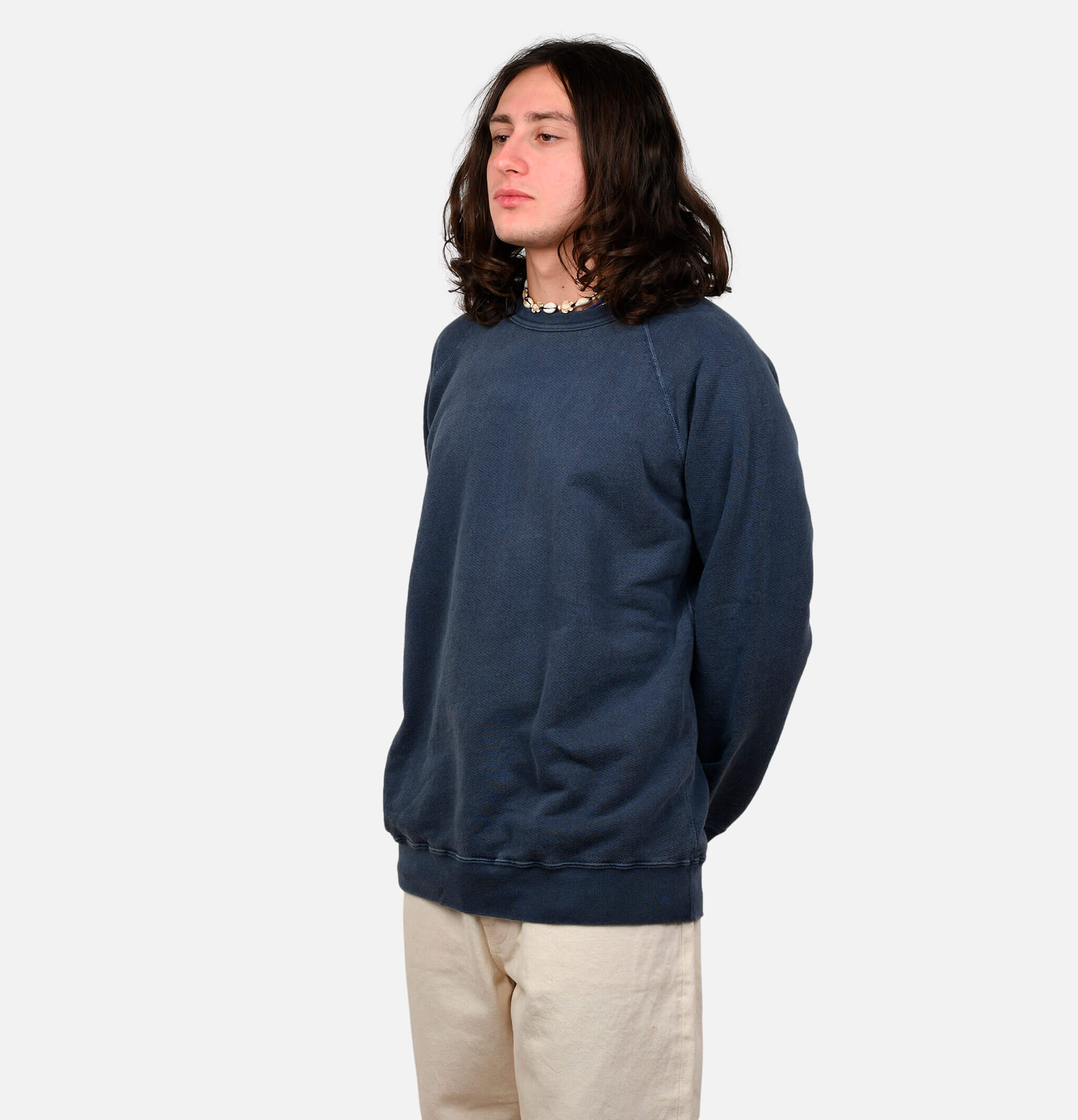 Good On Raglan Crew Sweat P-Navy