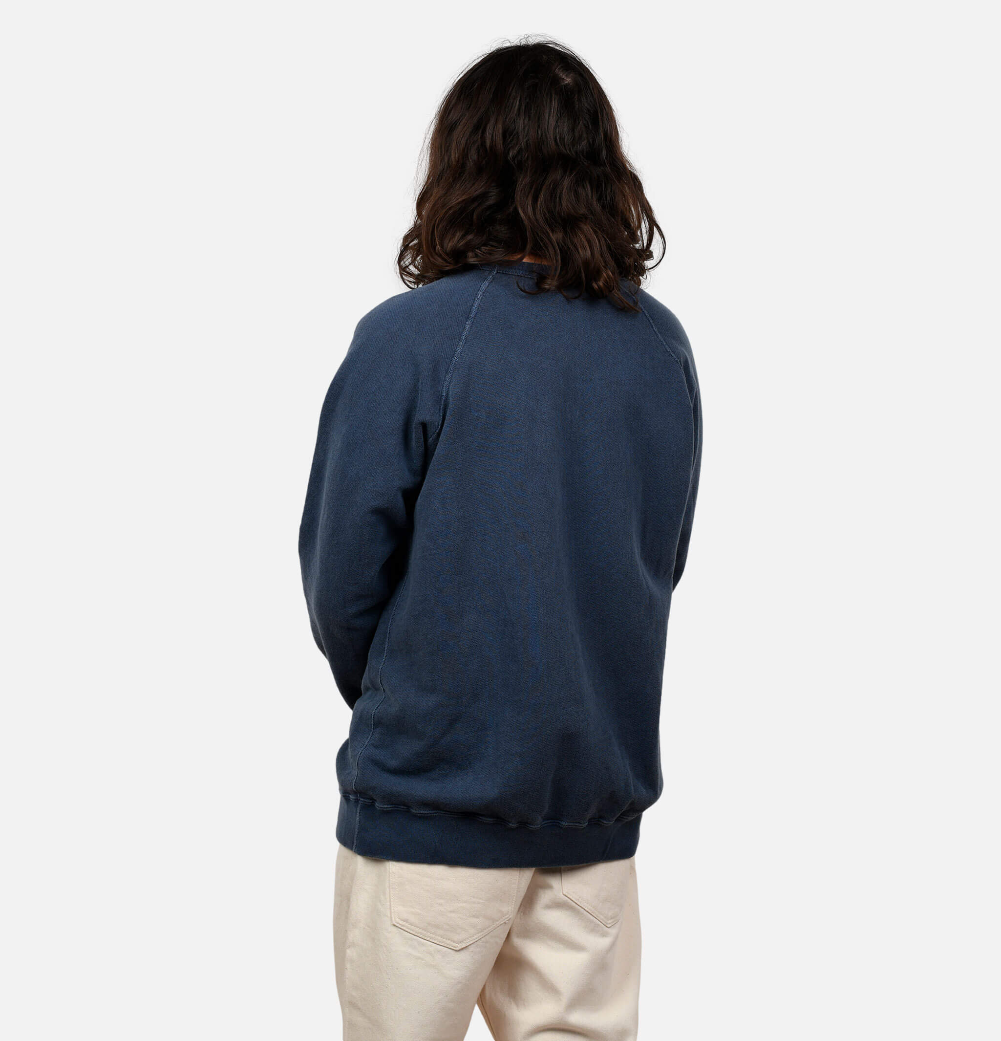 Good On Japan Raglan Crew Sweat P-Navy
